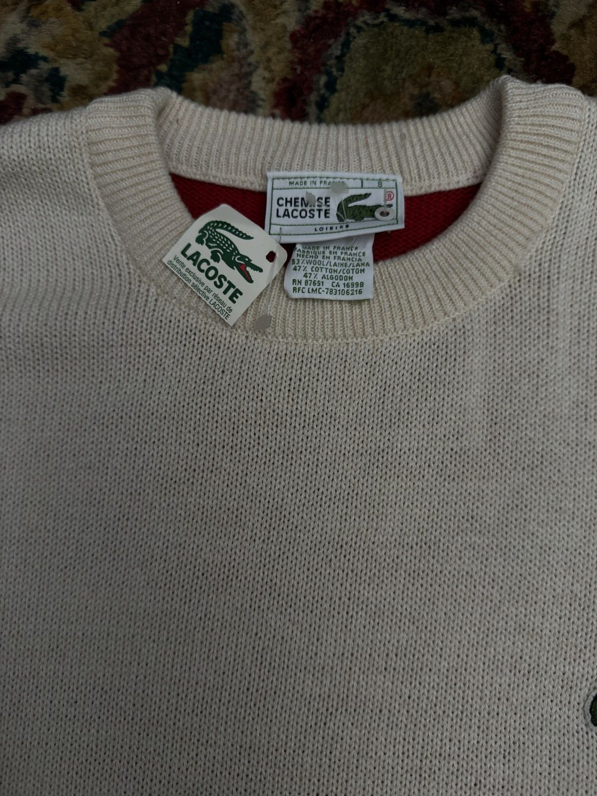 Lacoste Vintage Lacoste Sweater Size US XL / EU 56 / 4 - 5 Thumbnail