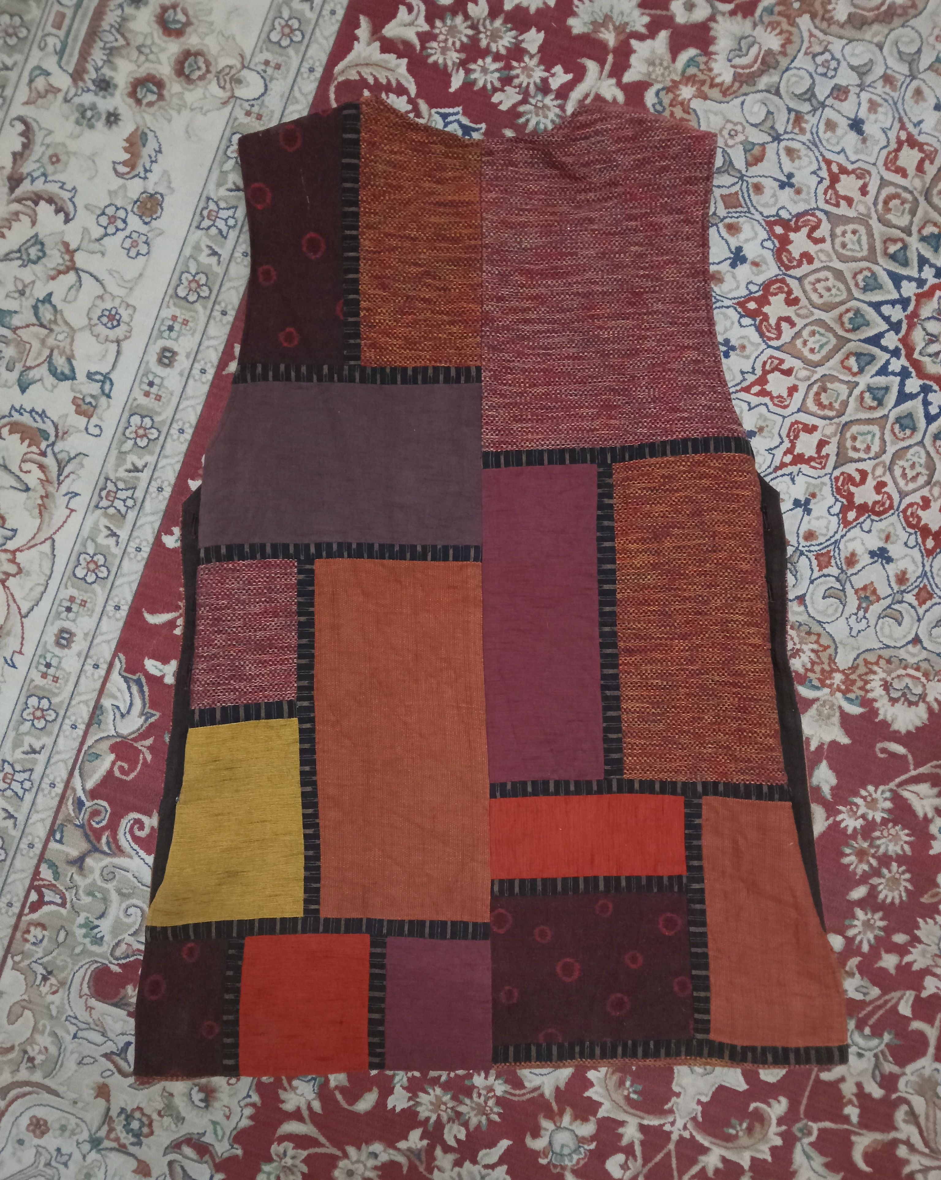 Japanese Brand Giemon Kurume Traditional Fabric Kasuri Top Size XL / US 12-14 / IT 48-50 - 2 Thumbnail