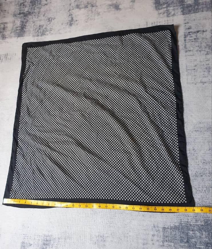 Japanese Brand Unnamed Japanese abstract black white scarves Size ONE SIZE - 5 Thumbnail