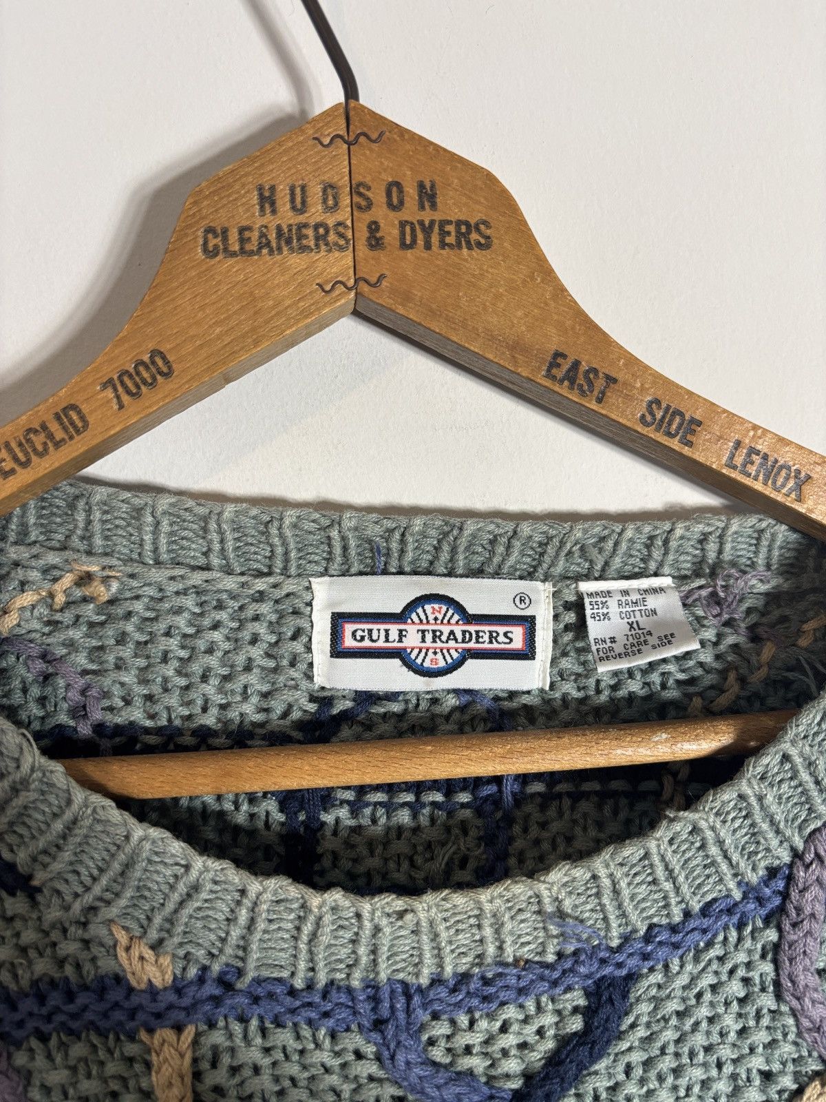 Vintage Vintage Gulf Traders Heavy Cable Knit Sweater Geometric XL Size US XL / EU 56 / 4 - 2 Thumbnail