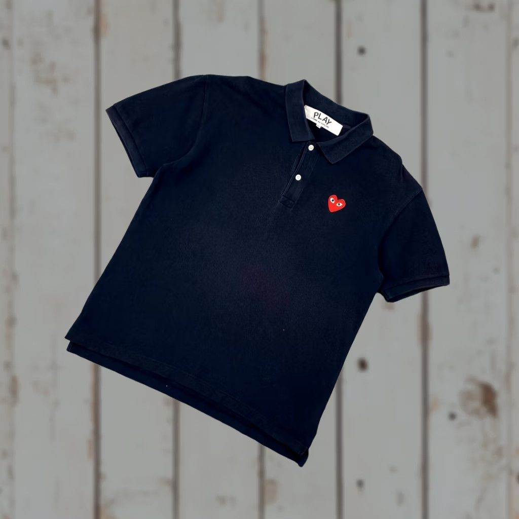 Comme des Garcons Girl Comme des Garçons PLAY Polo Shirt Men XL Blue Size US XL / EU 56 / 4 - 1 Thumbnail