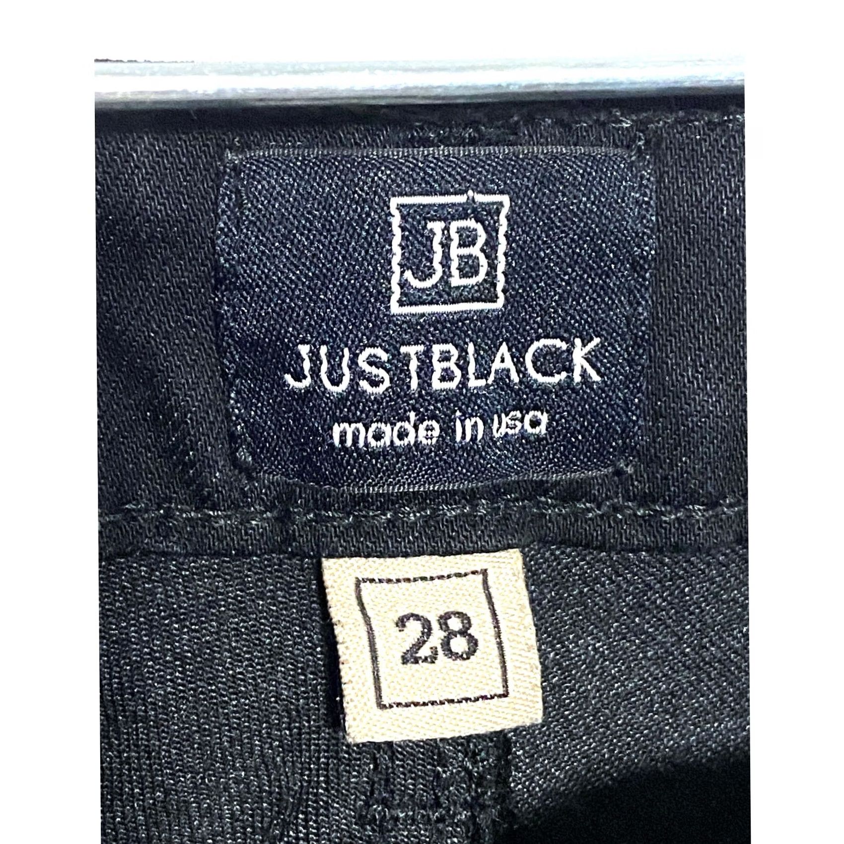 Vintage Just Black Skinny Jeans Womens 28 Ankle Zipper Stretch Grunge Whimsigoth Emo USA Size 28" / US 6 / IT 42 - 6 Thumbnail