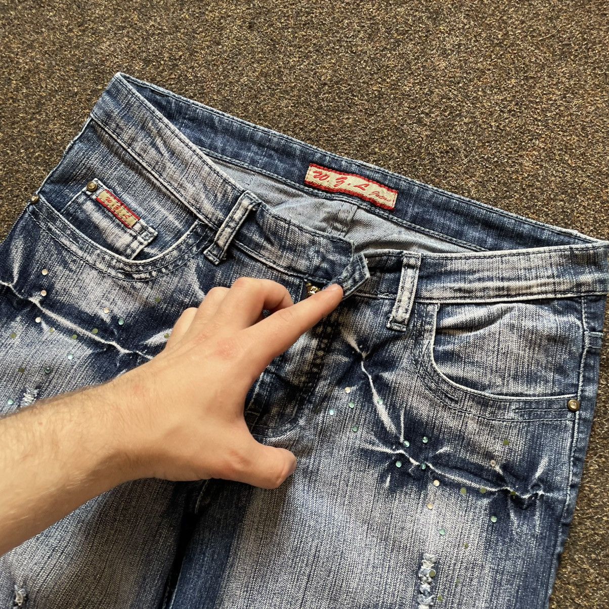 Other Vintage Y2K Flared Jeans Parachute Bootcut pants Cargo 90s Size 31" - 4 Thumbnail