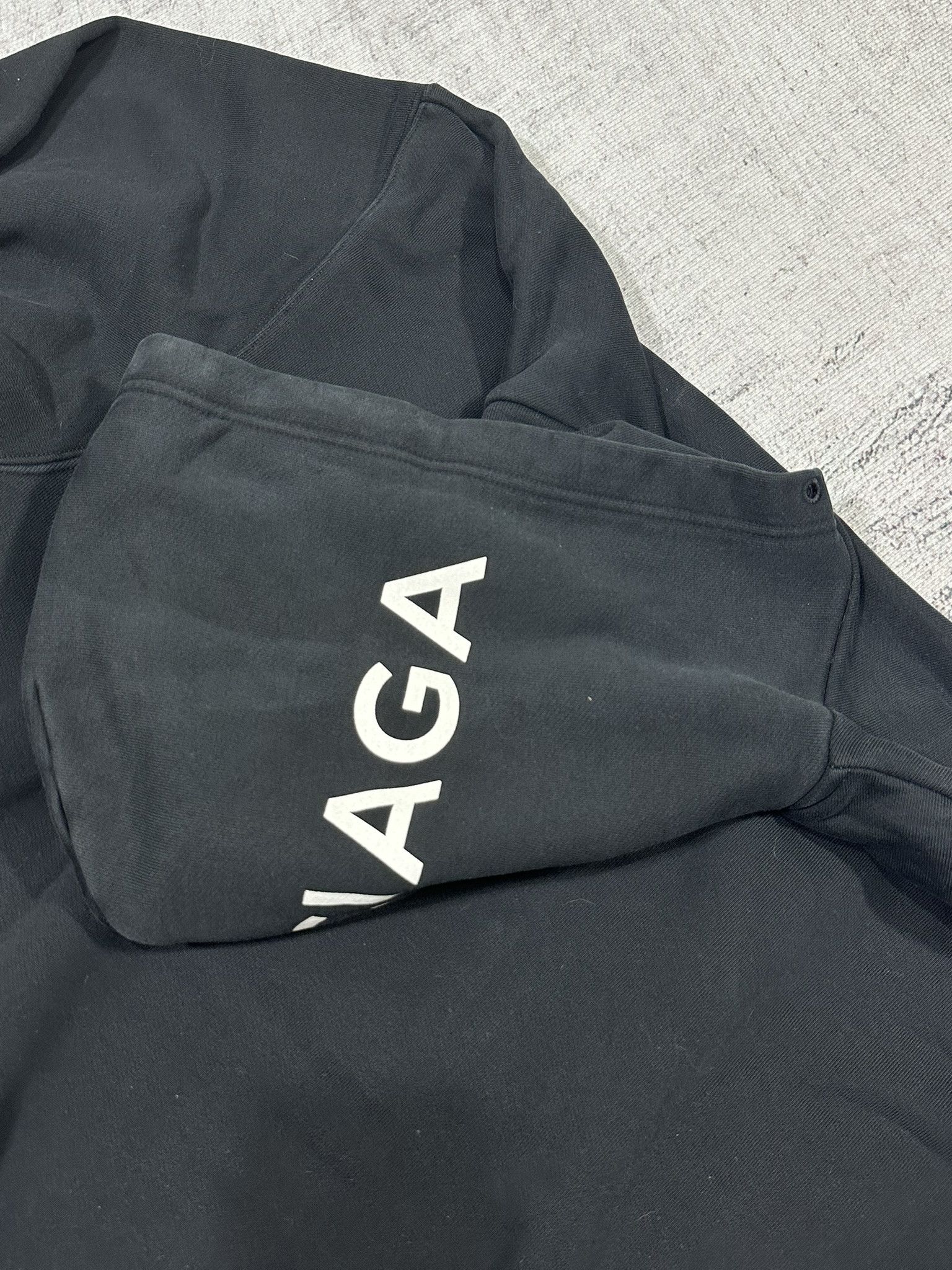 Balenciaga Balenciaga Sweatshirt Hood Logo Print Black Hoodie Size US XS / EU 42 / 0 - 10 Thumbnail