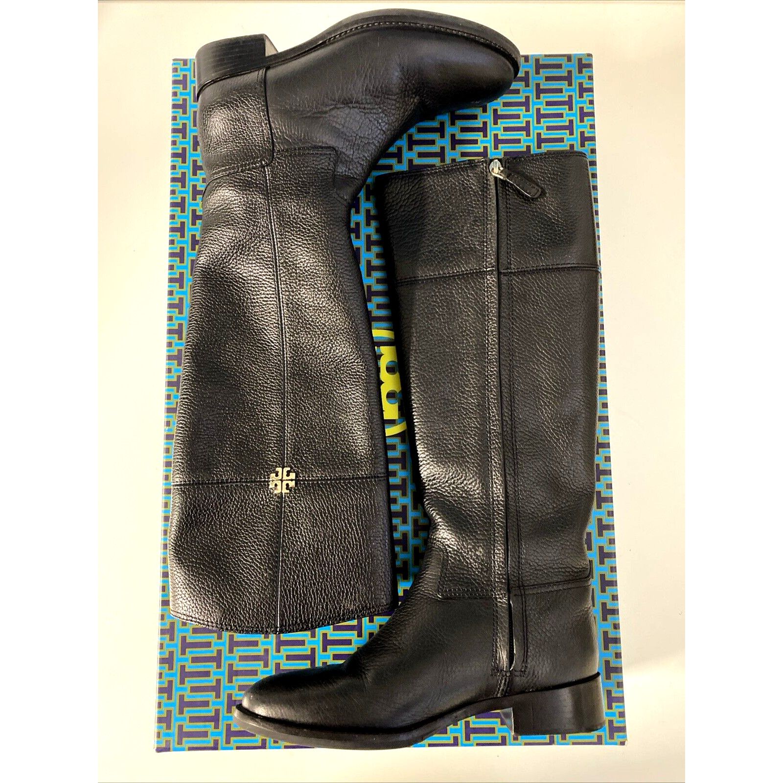 Tory Burch Tory Burch Jolie Riding Boots Black Tall Tumbled Leather 6.5 Size US 6.5 / IT 36.5 - 4 Thumbnail