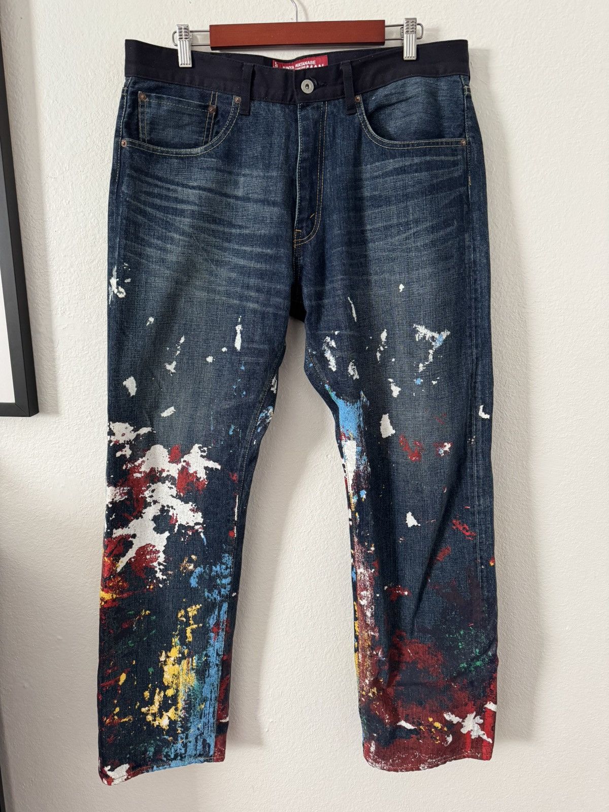 Junya Watanabe × Levi's AD2017 JUNYA WATANABE LEVI’S PAINT SPLATTER DENIM Size US 36 / EU 52 - 1 Thumbnail
