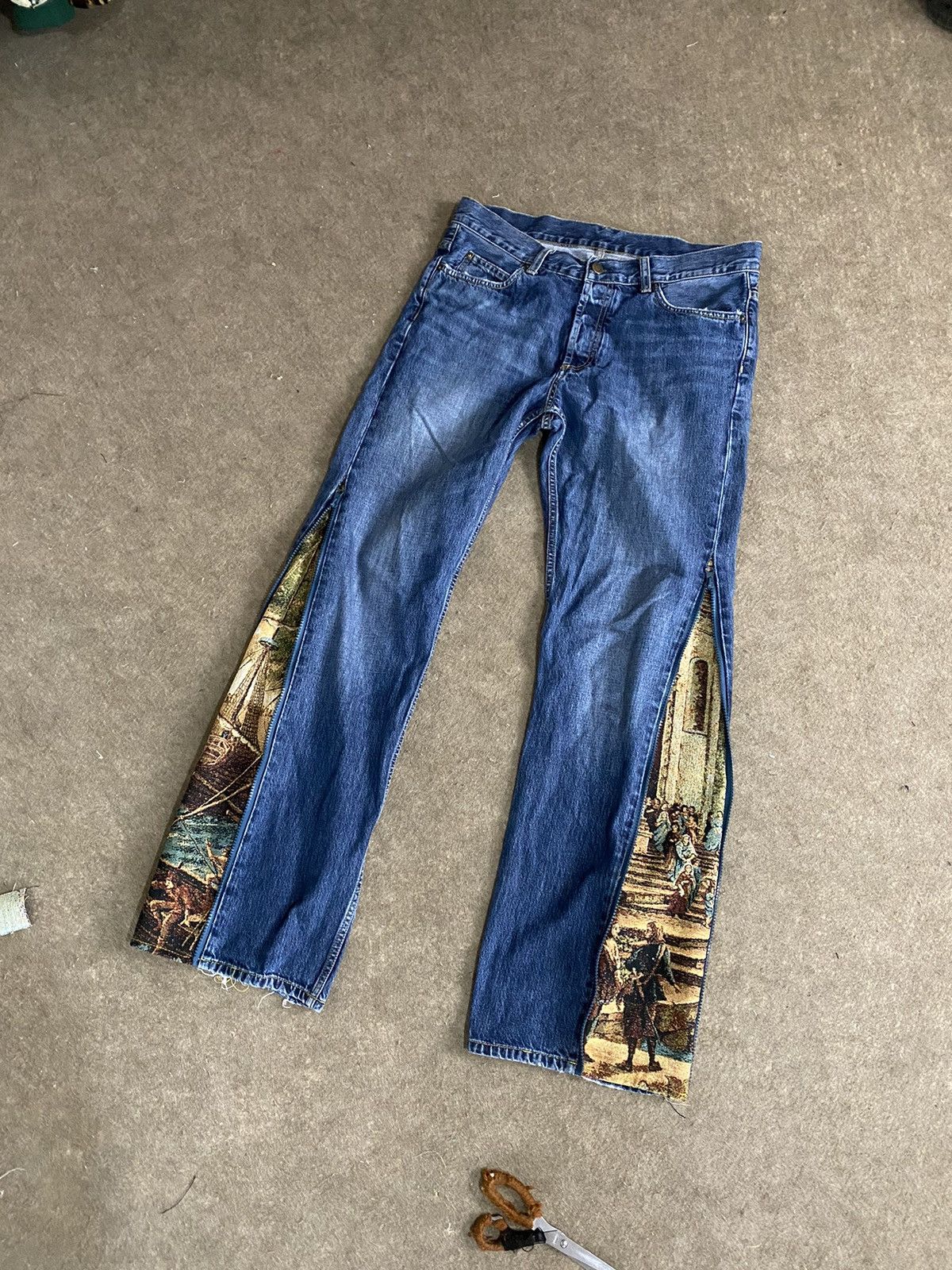Carhartt distressed Texas pants barocco style