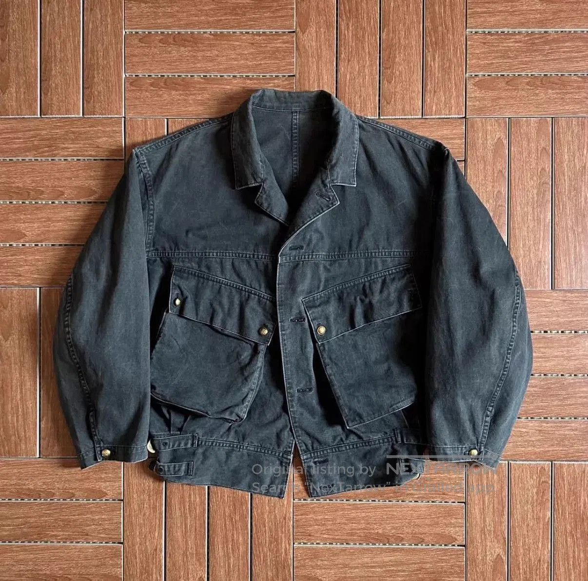 Yohji Yamamoto Gray Denim Jacket with Front Pockets. Size US L / EU 52-54 / 3 - 1 Thumbnail