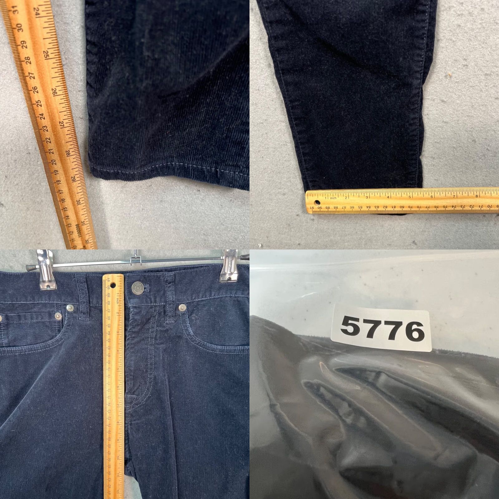 Club Monaco Club Monaco Mens Pants Slim Chino Black Corduroy Slim Fit 30 Tapered Leg Vintage No Size US 30 / EU 46 - 8 Thumbnail