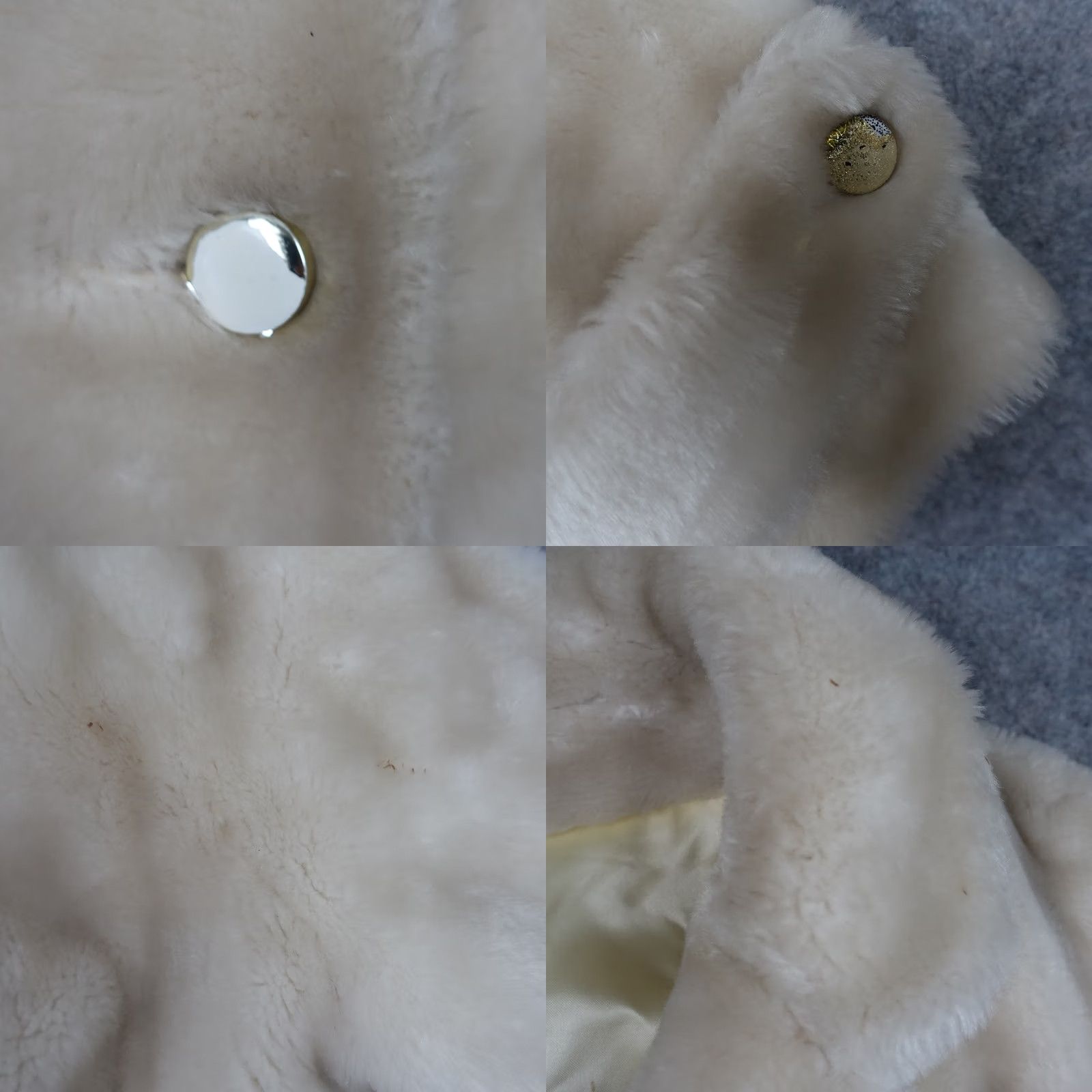 Vintage VINTAGE Borgana Coat Womens Large Beige Faux Fur Borgana Coat L Beige Size L / US 10 / IT 46 - 8 Thumbnail