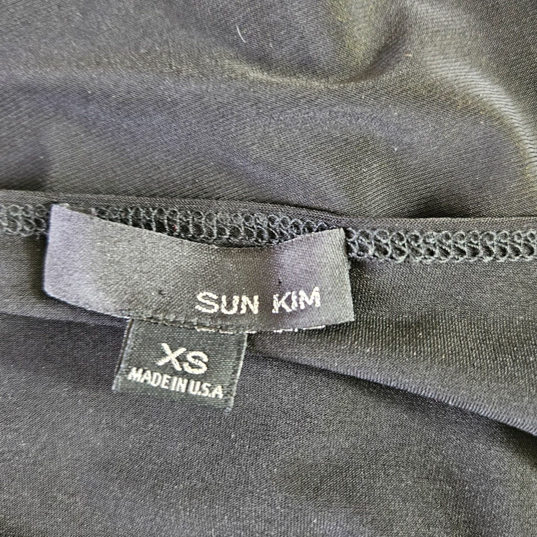 Vintage Sun Kim Womens Tunic Top XS Black Gray Sharkbite Hem Long Sleeve Shirt Blouse Womens XS Black Long Sleeve Tunic Sharkbite Hem Size XS / US 0-2 / IT 36-38 - 4 Thumbnail