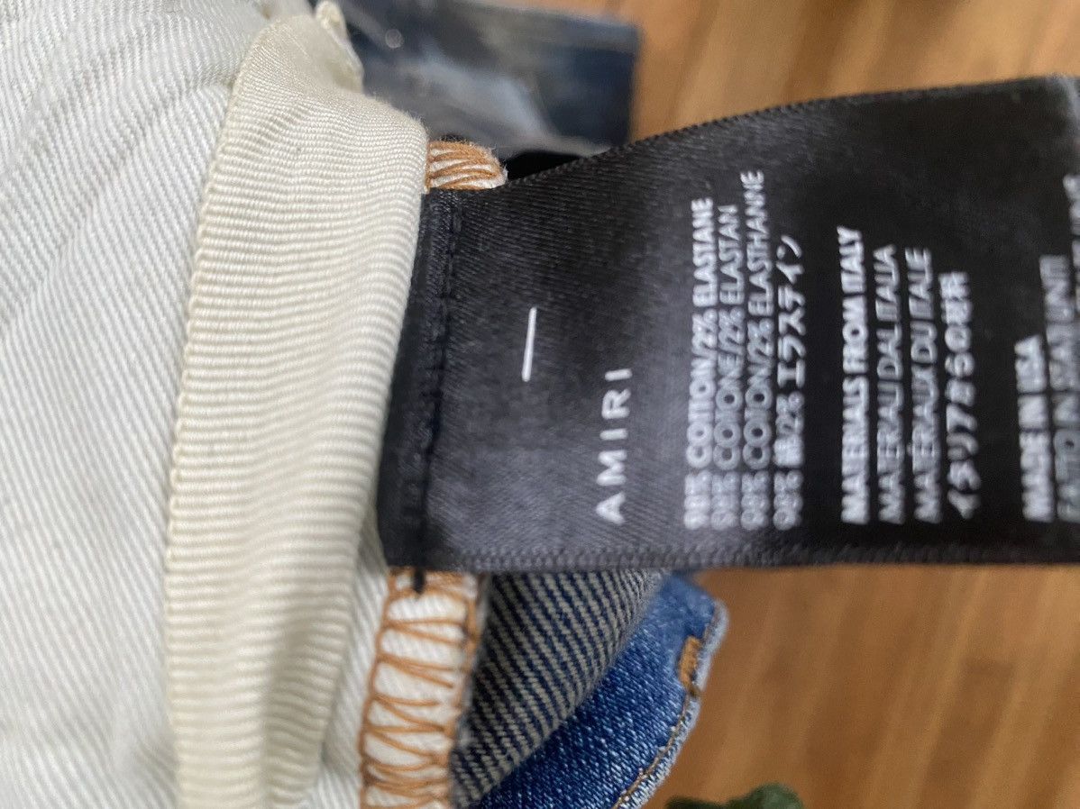 Amiri Amiri Dirty Indigo Cashmere Patch Mx1 Distressed Denim Size US 36 / EU 52 - 7 Thumbnail