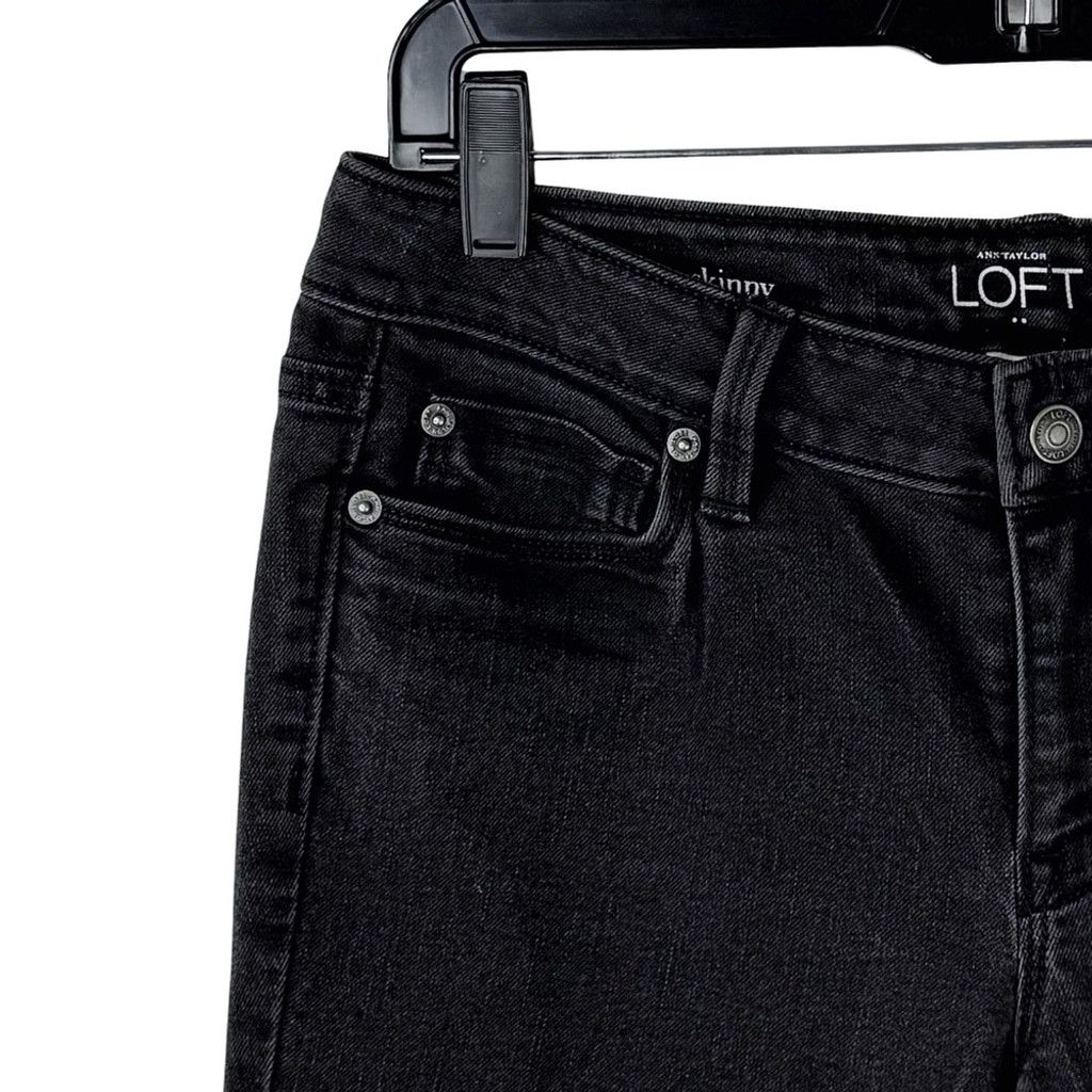 ANN TAYLOR LOFT Women's Designer Black Modern Skinny Jean