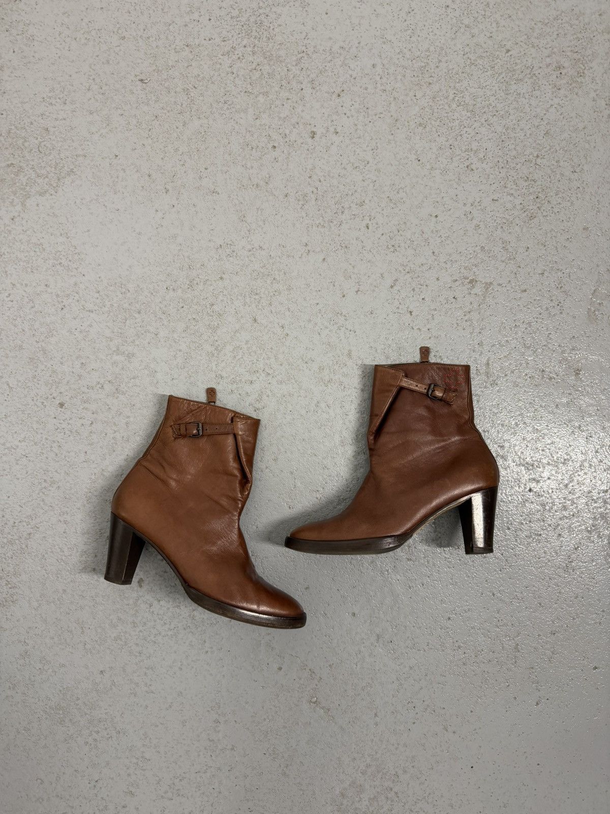 A.F. Vandevorst A.F.Vandevorst Leather Ankle Boots Size US 9 / IT 39 - 1 Thumbnail