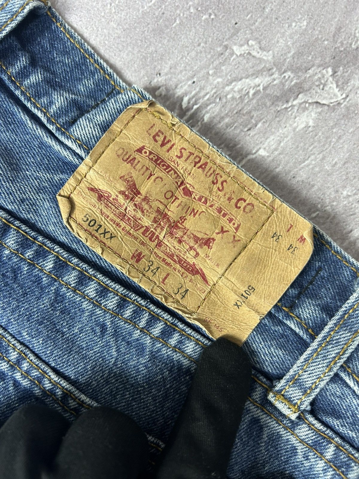 Levi's × Vintage y2k Levis 501xx Red Tab Jeans Vintage sz 34x32 90s RARE Size US 34 / EU 50 - 17 Thumbnail