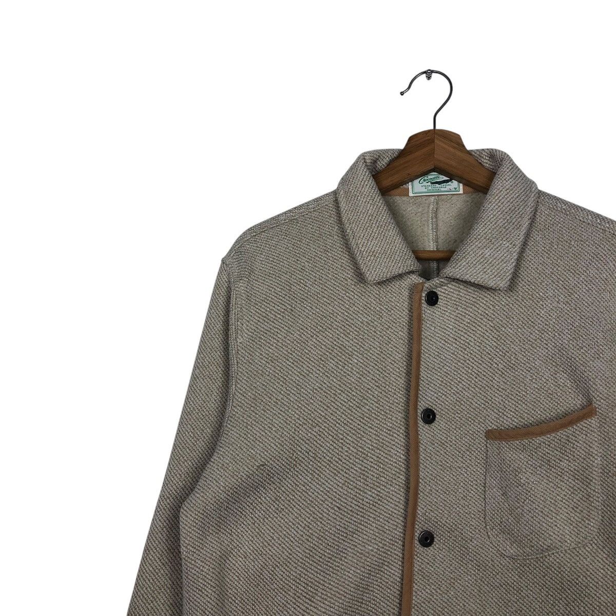 Japanese Brand 📌Vintage Wool Chore Jacket Button Crocodile Size US L / EU 52-54 / 3 - 7 Thumbnail