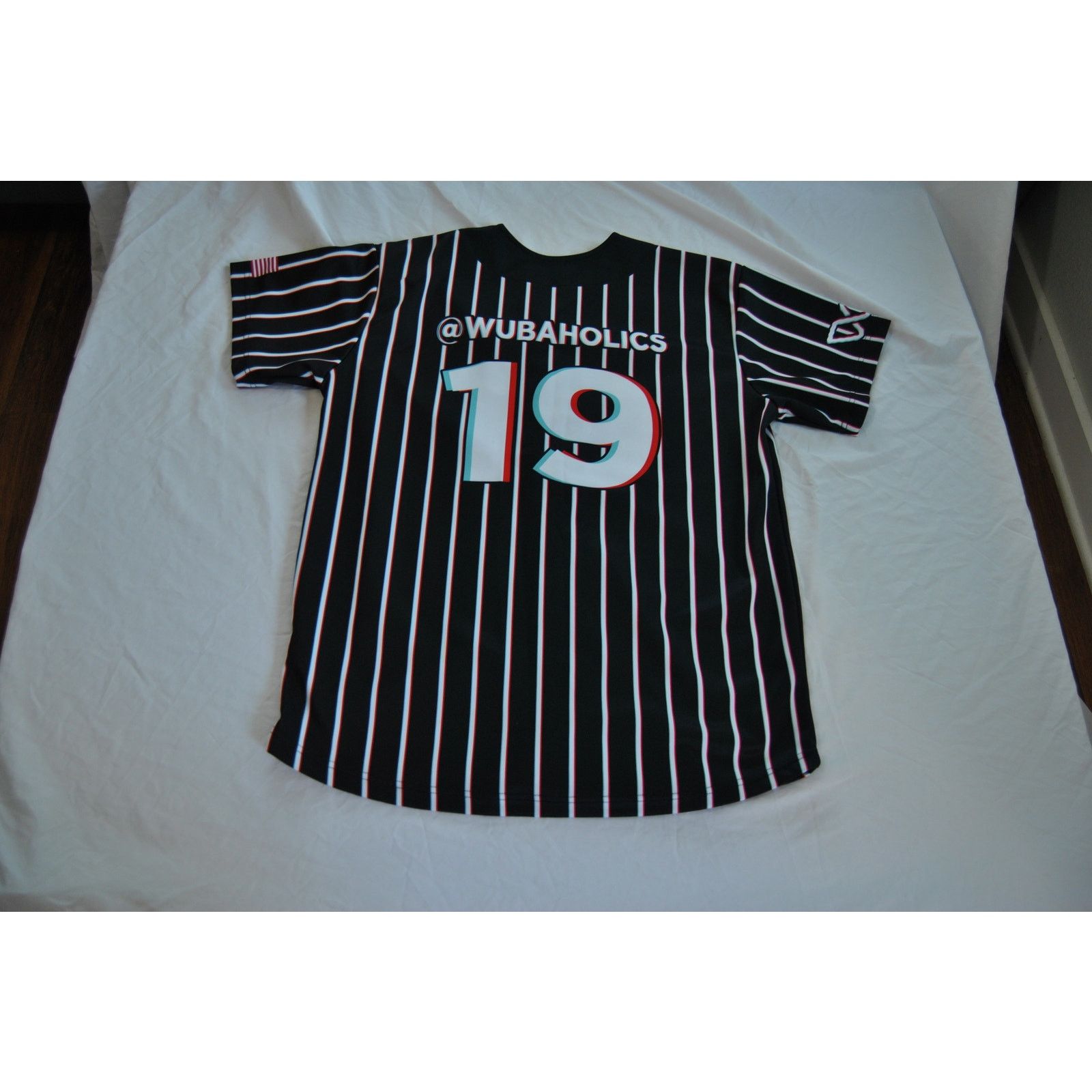 Other Wubaholics Jersey Shirt Black with Trippy Stripes #19 Size US L / EU 52-54 / 3 - 8 Thumbnail