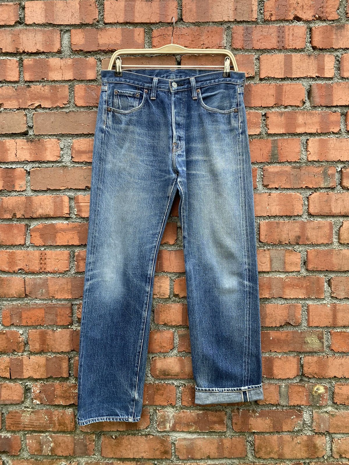 Japanese Brand × Vintage size 32x30 denime redline jeans Size US 32 / EU 48 - 1 Thumbnail