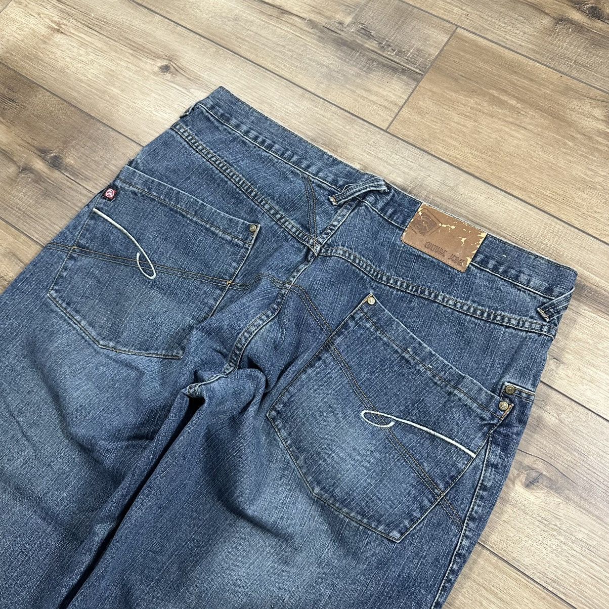 Other Vintage 2000s Y2K Culture Dark Wash Wide Leg Jeans Size US 40 / EU 56 - 5 Thumbnail