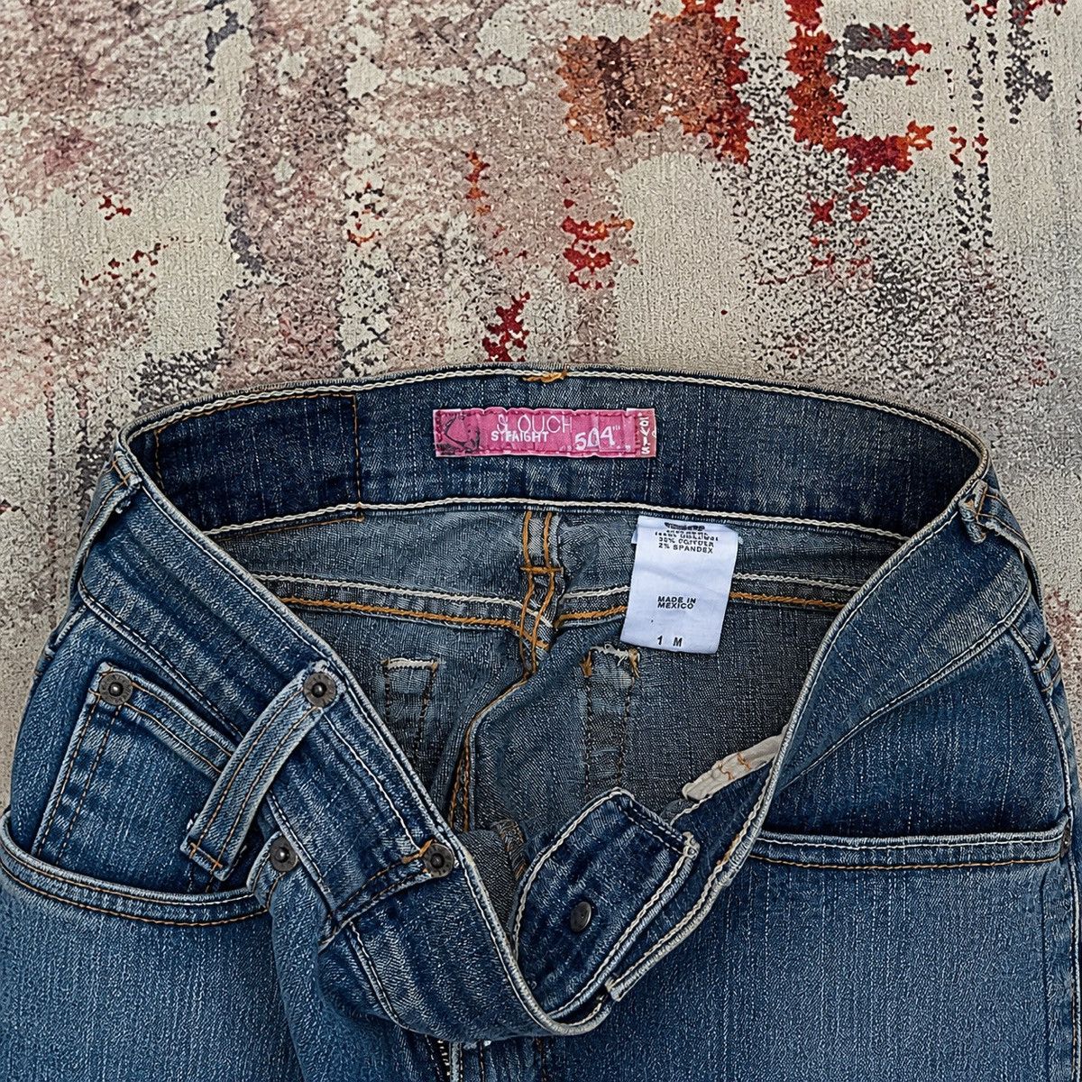 Levi's Vintage Lev’is 504 Slouch Straight Size 28" / US 6 / IT 42 - 4 Thumbnail