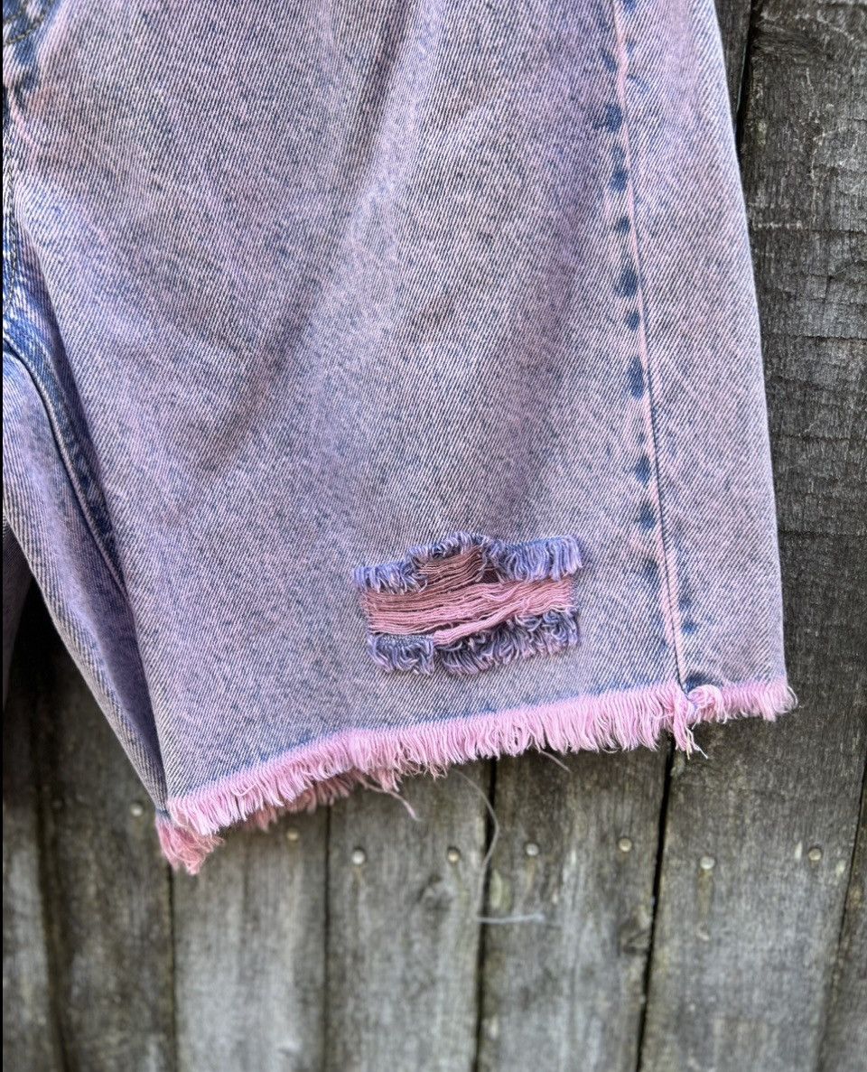 Other ThrowBack High Rise Bermuda Pink Acid Wash Denim Shorts 4 Size 27" / US 4 / IT 40 - 3 Thumbnail