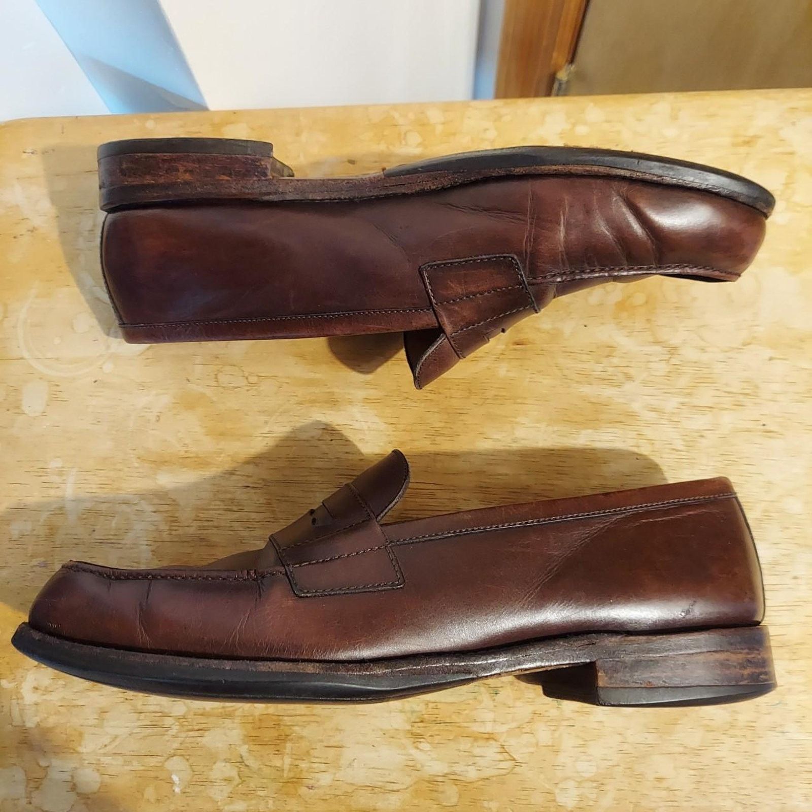 Bexley Bexley France Wembley Classic Men's US 12 Leather Loafers Size US 12 / EU 45 - 5 Thumbnail