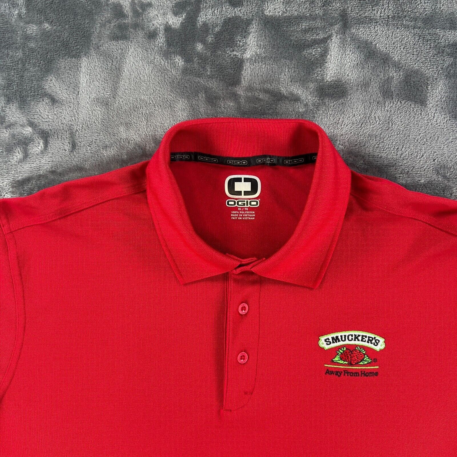 Ogio OGIO Red Golf Polo Men XL Smuckers Jelly Jam Work Employee U Size US XL / EU 56 / 4 - 3 Thumbnail