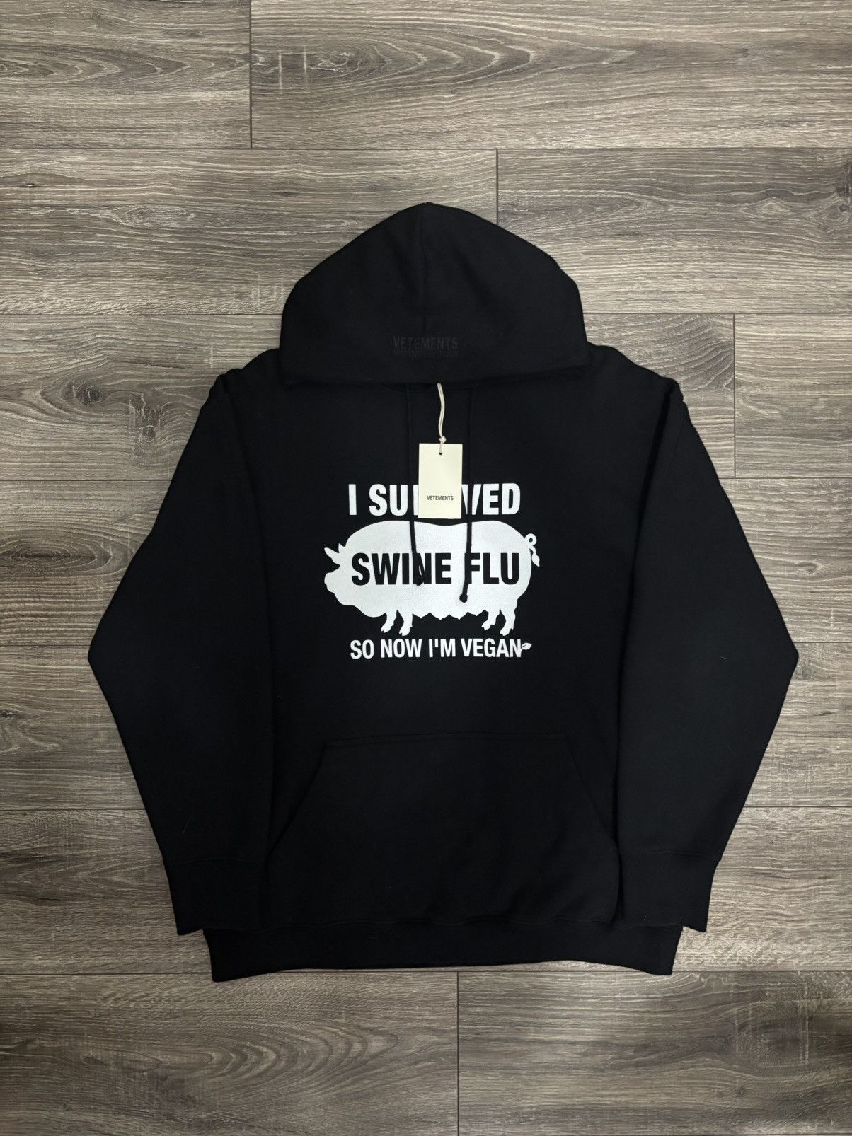 Vetements Vetements AW/20 Swine Flu Vegan Masked Hoodie W/Tags 🐖 Size US S / EU 44-46 / 1 - 2 Thumbnail