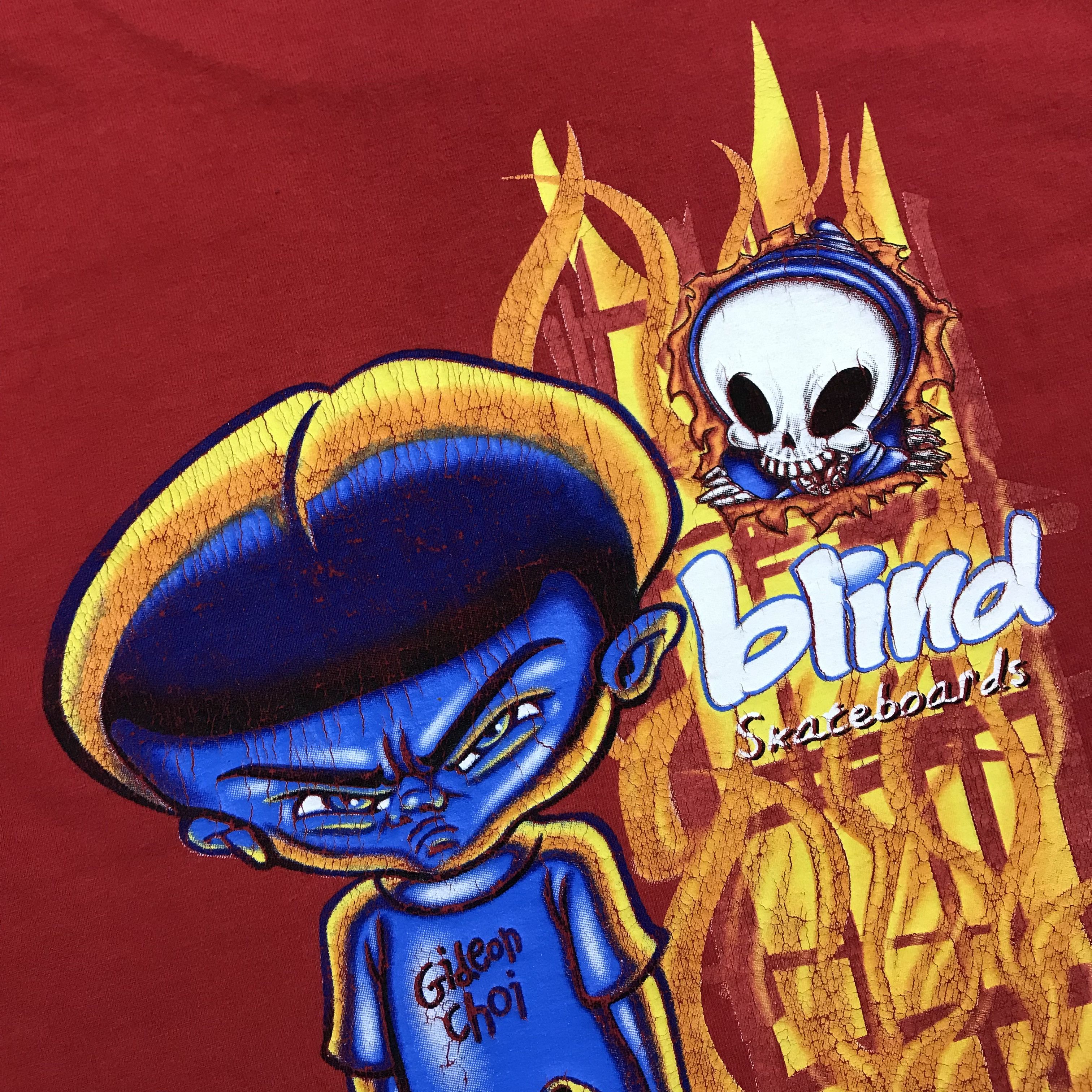 Blind Skateboards BLIND Skateboards Gideon Choi Vintage T-Shirt Tee USA 90s Size US S / EU 44-46 / 1 - 7 Thumbnail