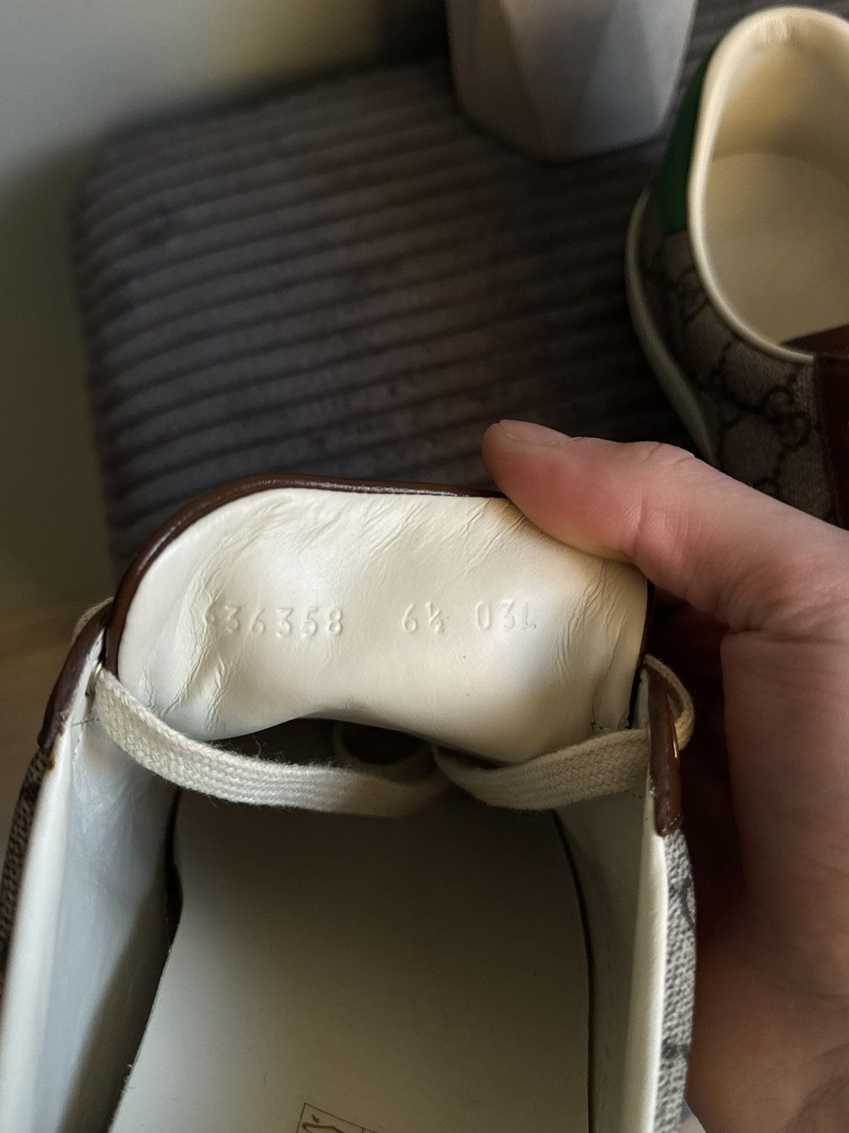 Gucci Gucci Fake Not Ace GG Monogram Sneakers Size US 6.5 / EU 39-40 - 14 Thumbnail