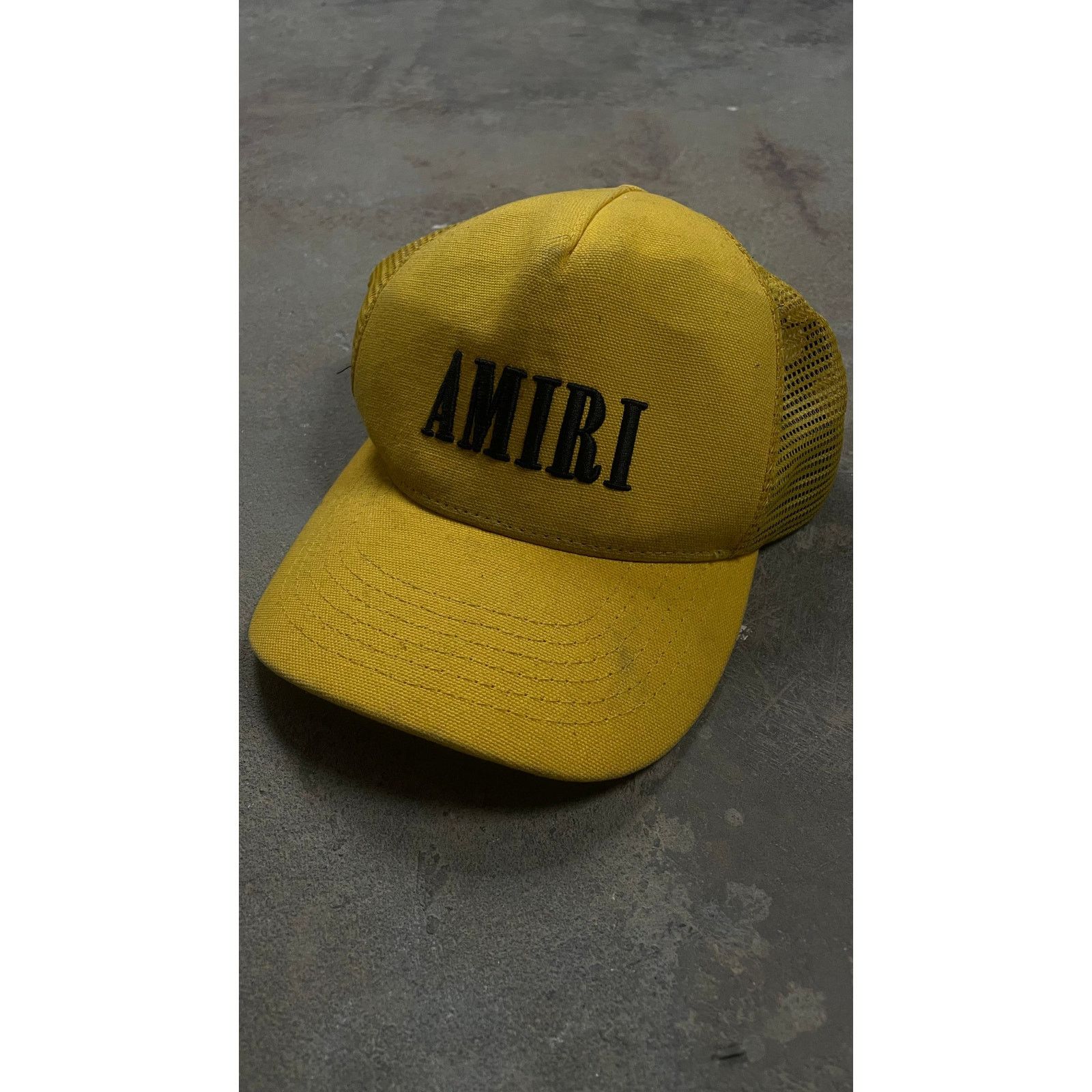 Amiri Amiri Core Logo Trucker Yellow Black Used OS Size ONE SIZE - 1 Thumbnail