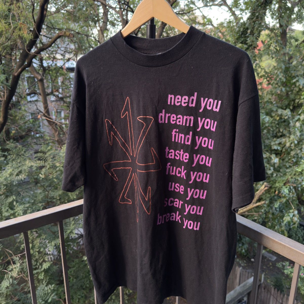 Band Tees 1995 Nine Inch Nails Eraser Band Tee Shirt ERD Grunge Chrome Size US XL / EU 56 / 4 - 10 Thumbnail