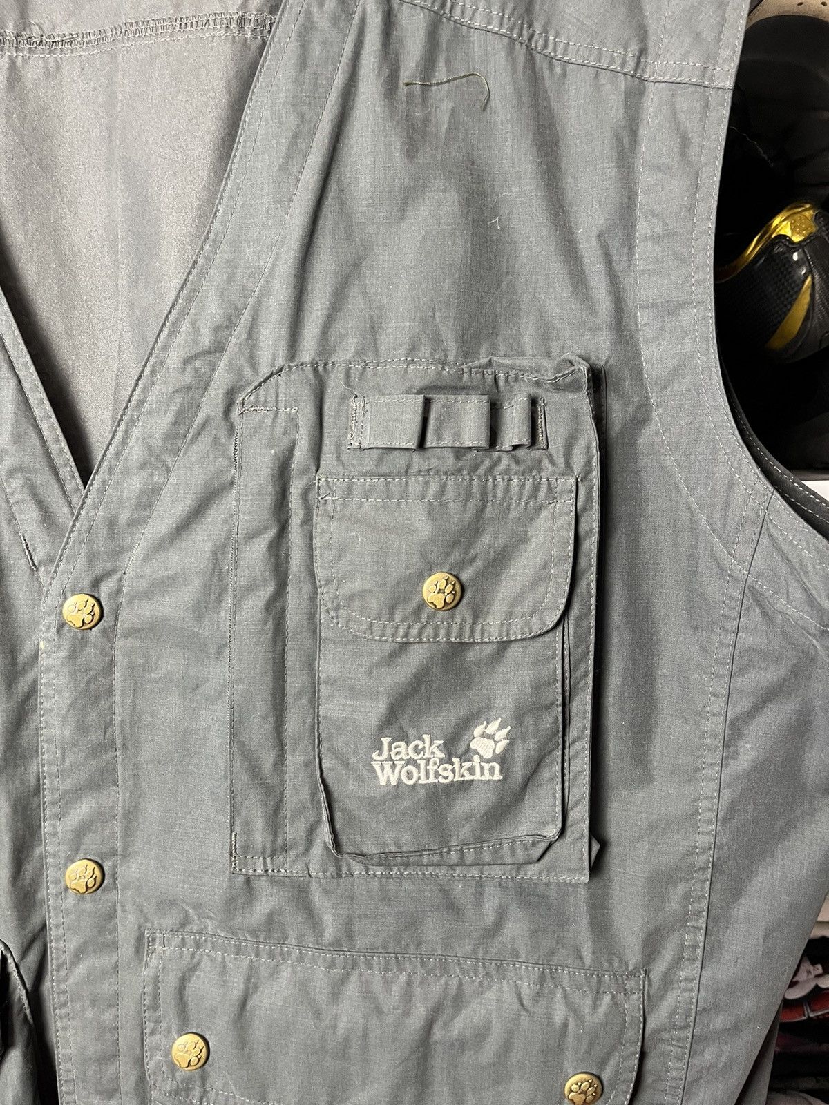 Japanese Brand Vintage Jack Wolfskin Modular tech vest Multi pockets jacket Size US L / EU 52-54 / 3 - 13 Thumbnail
