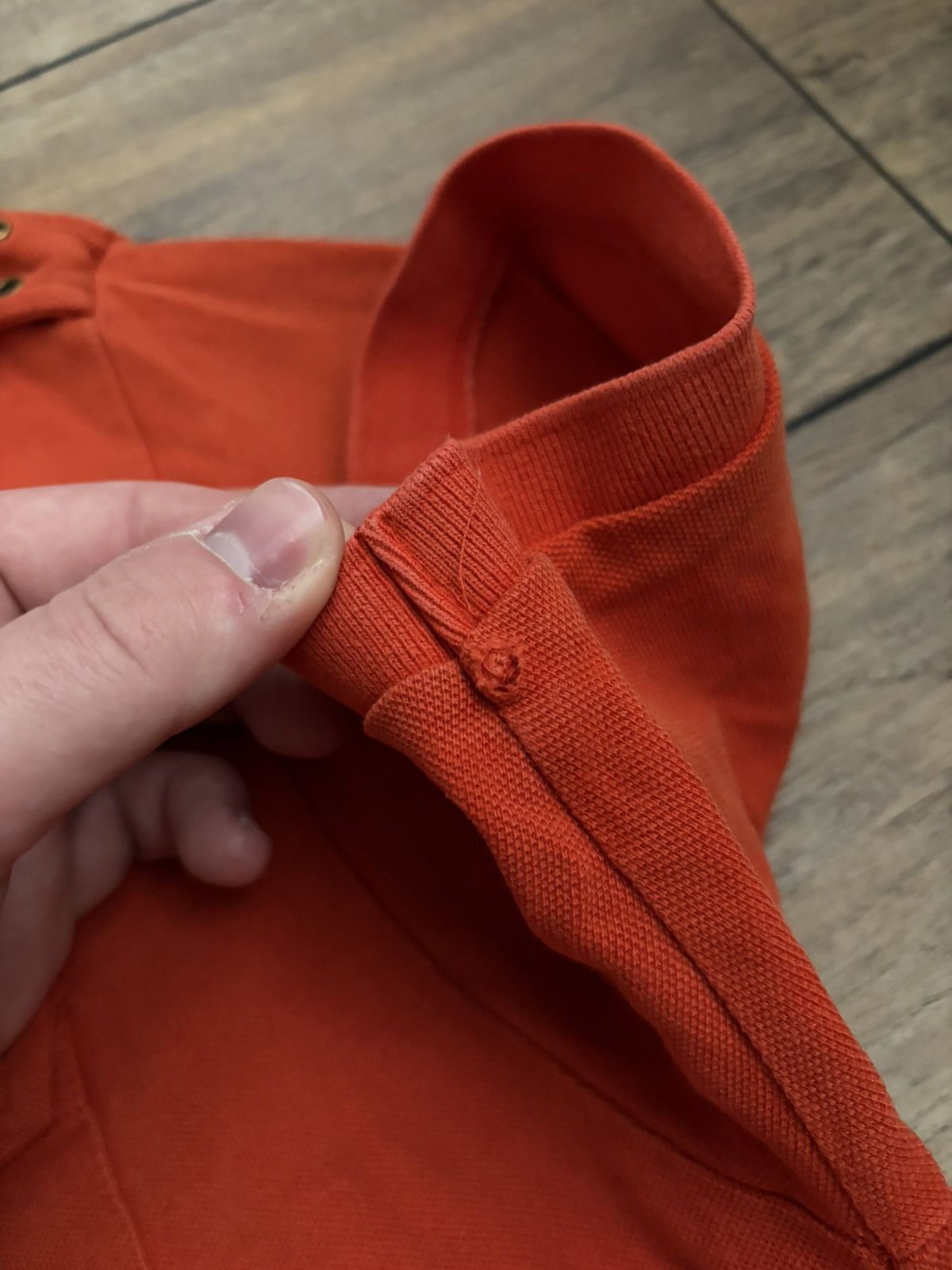 Burberry Rare Burberry London Orange Polo Size US L / EU 52-54 / 3 - 8 Thumbnail