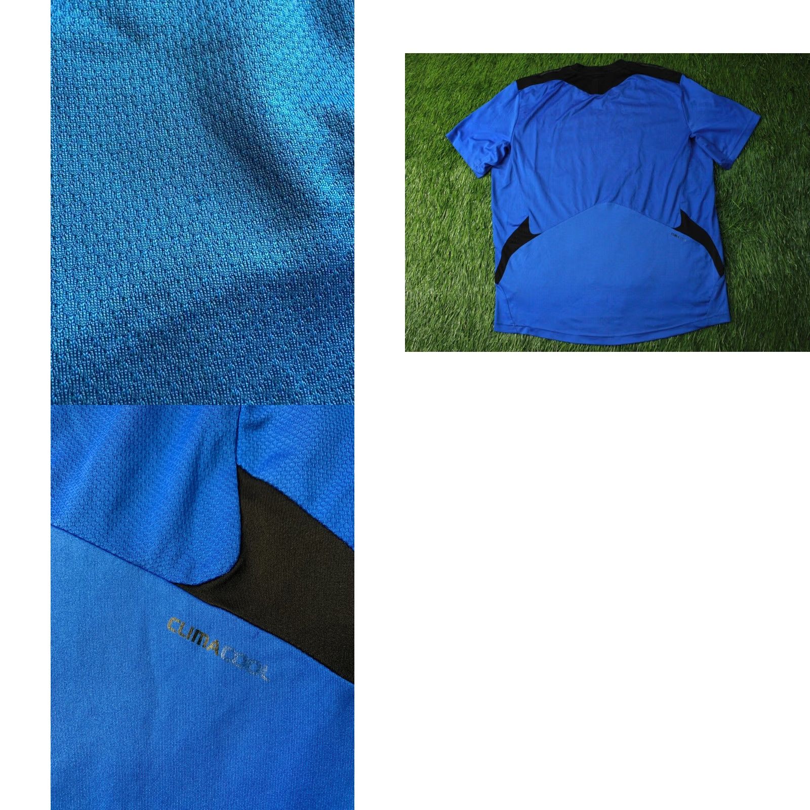 Adidas ADIDAS PERFORMANCE CLIMACOOL ORIGINAL 2011 FOOTBALL SHIRT JERSEY XL MEN SHORT SLEEVE BLUE BLACK GRAY Football Mens XL Shirt Size US XL / EU 56 / 4 - 8 Thumbnail