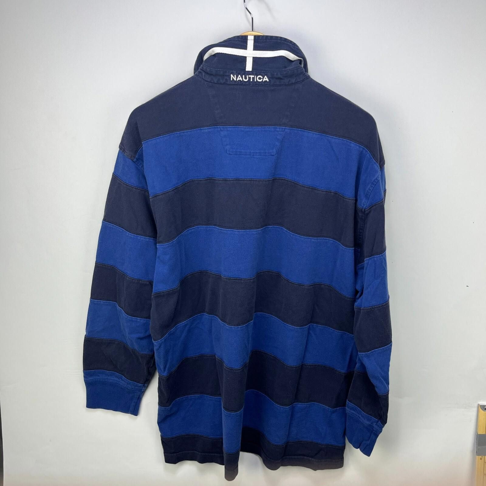 Nautica Vintage Nautica Rugby Polo Long Sleeve Shirt XL Size US XL / EU 56 / 4 - 9 Thumbnail