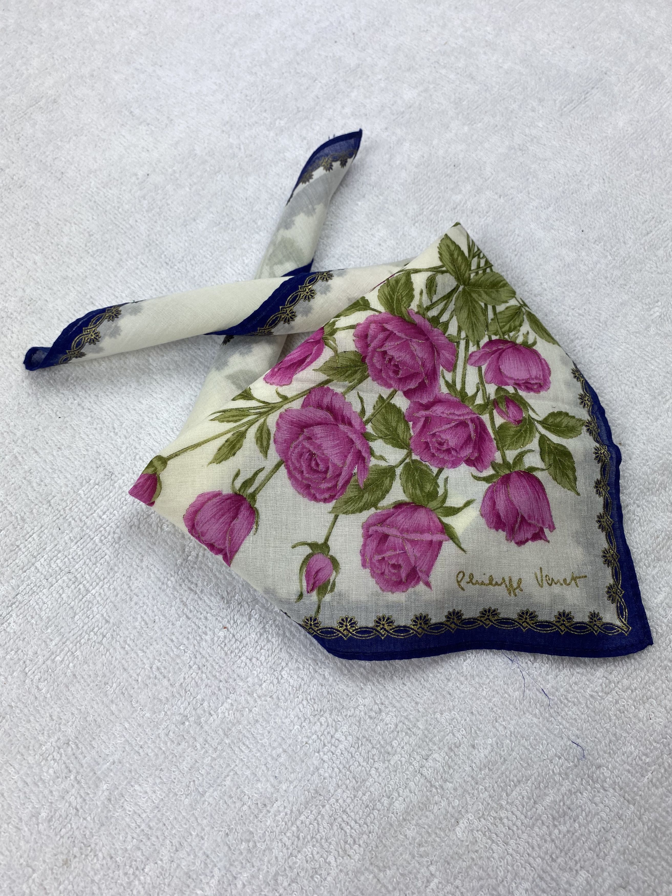 Vintage Philippe Venet Handkerchief / Bandana / Neckerchief Size ONE SIZE - 1 Thumbnail