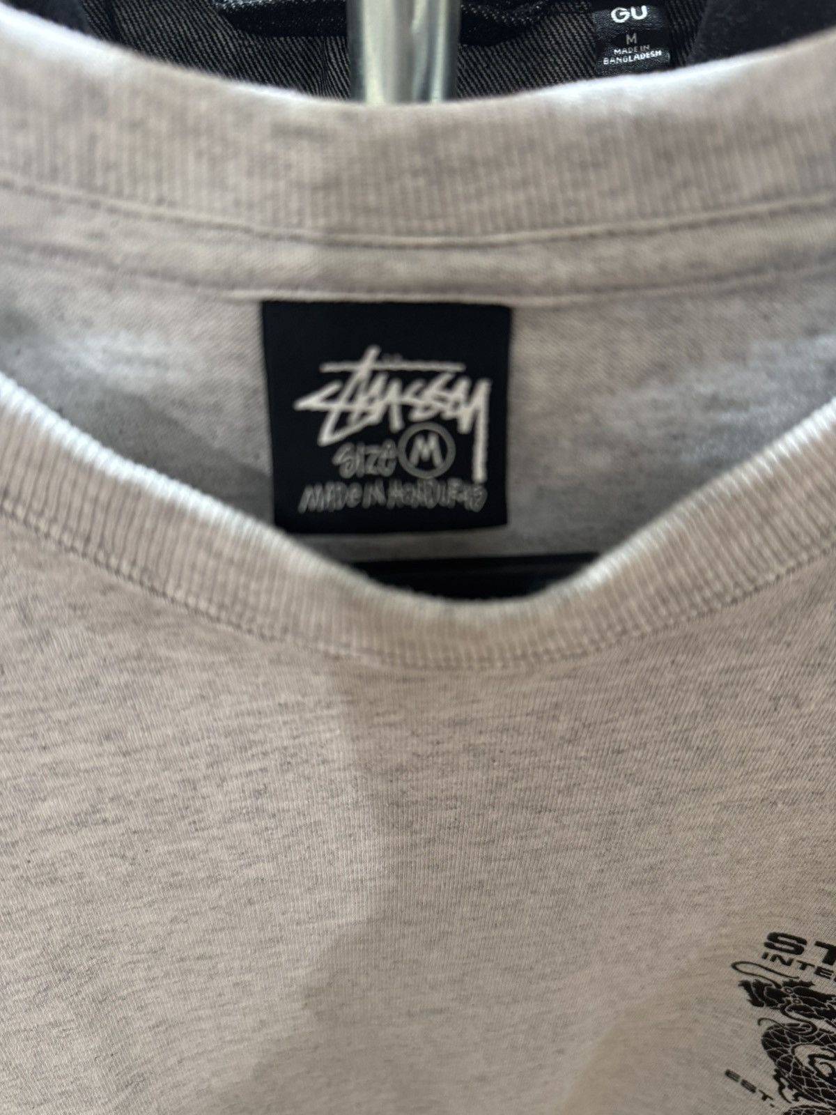 Stussy Stussy International Dragon Tee Heather Gray - size Medium Size US M / EU 48-50 / 2 - 3 Thumbnail