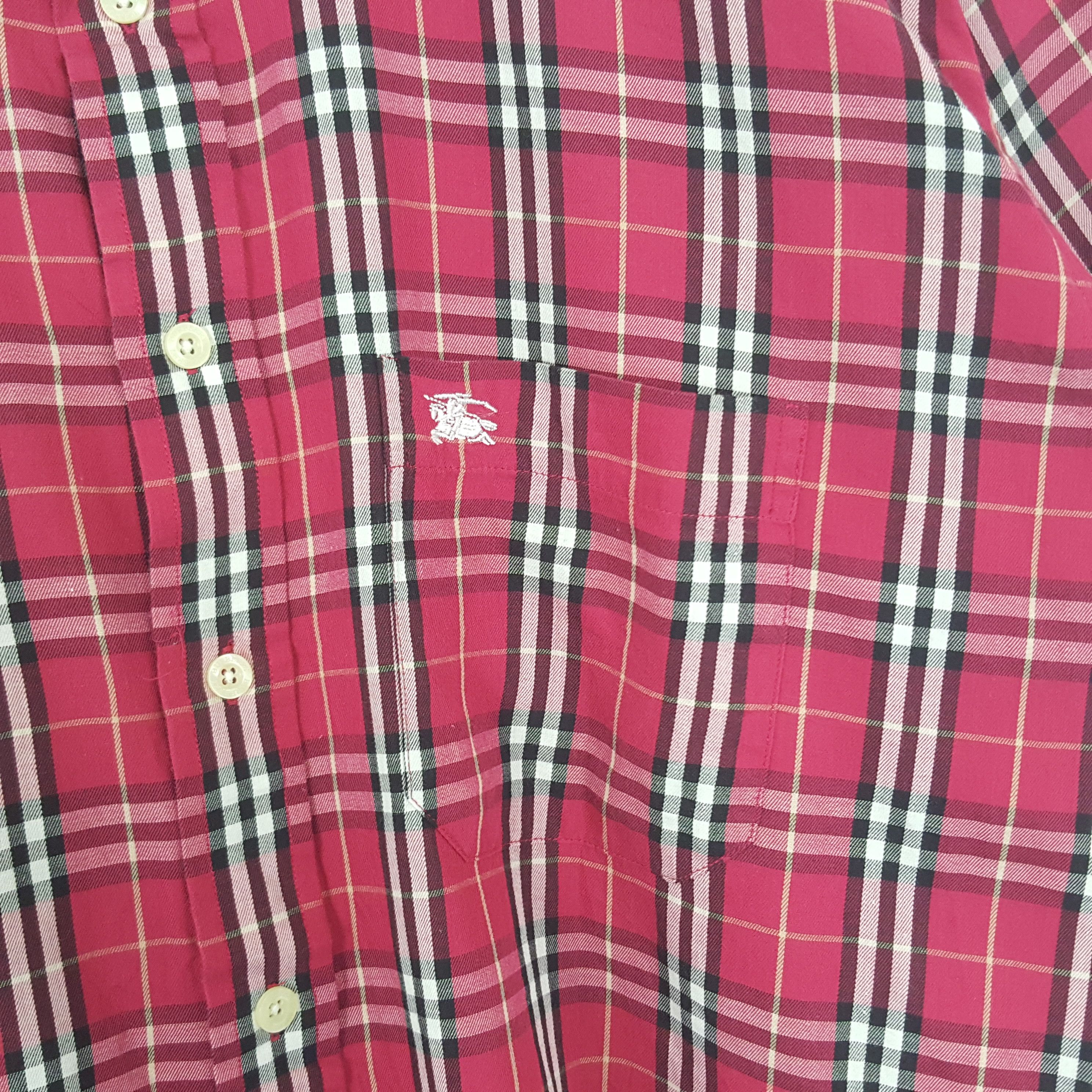 Burberry × Vintage Vintage Burberry London Retro Style Shirt Button up Size US XL / EU 56 / 4 - 2 Thumbnail