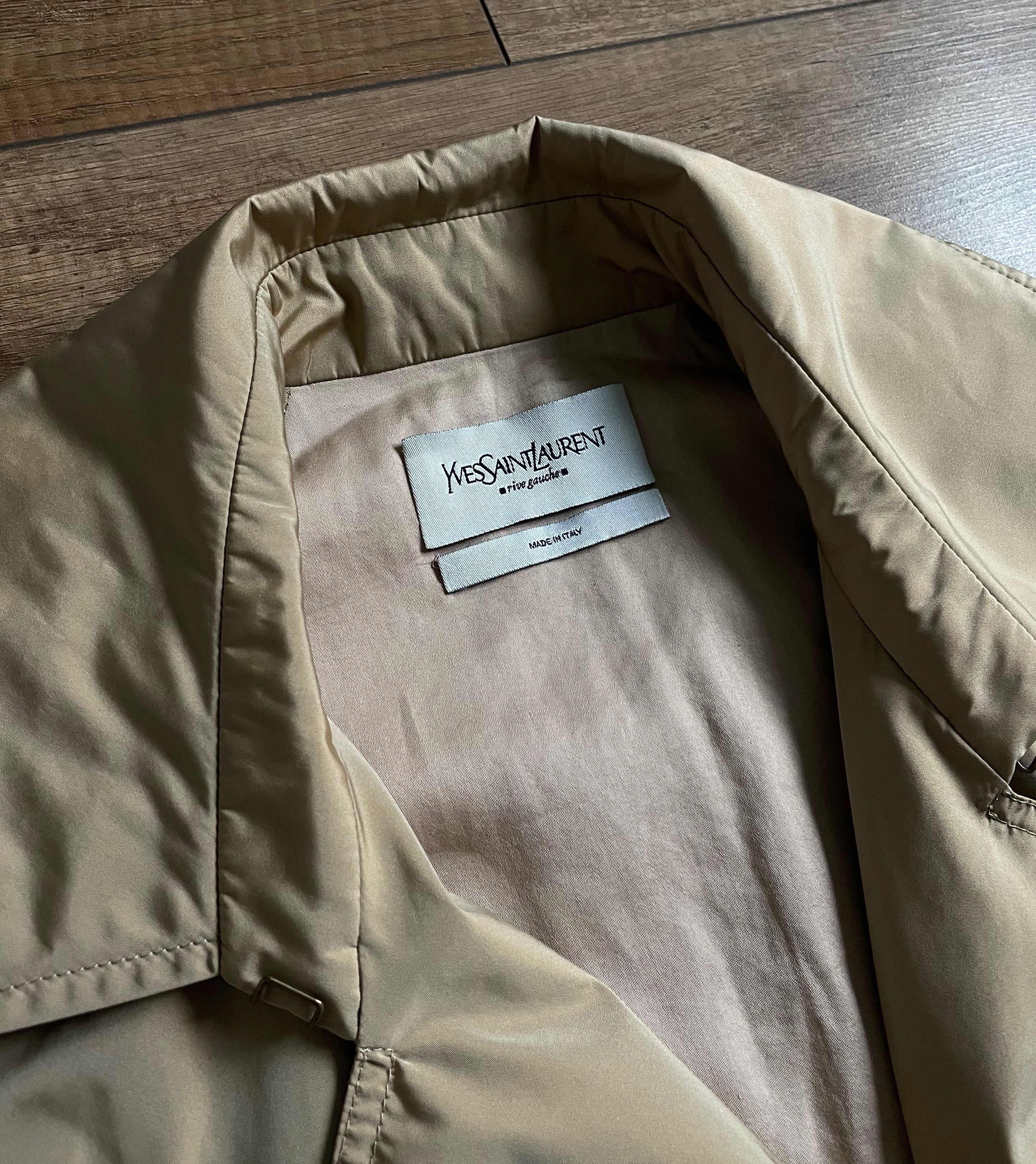 Yves Saint Laurent Yves Saint Laurent Rive Gauche Beige Double Trench Coat Size M / US 6-8 / IT 42-44 - 12 Thumbnail