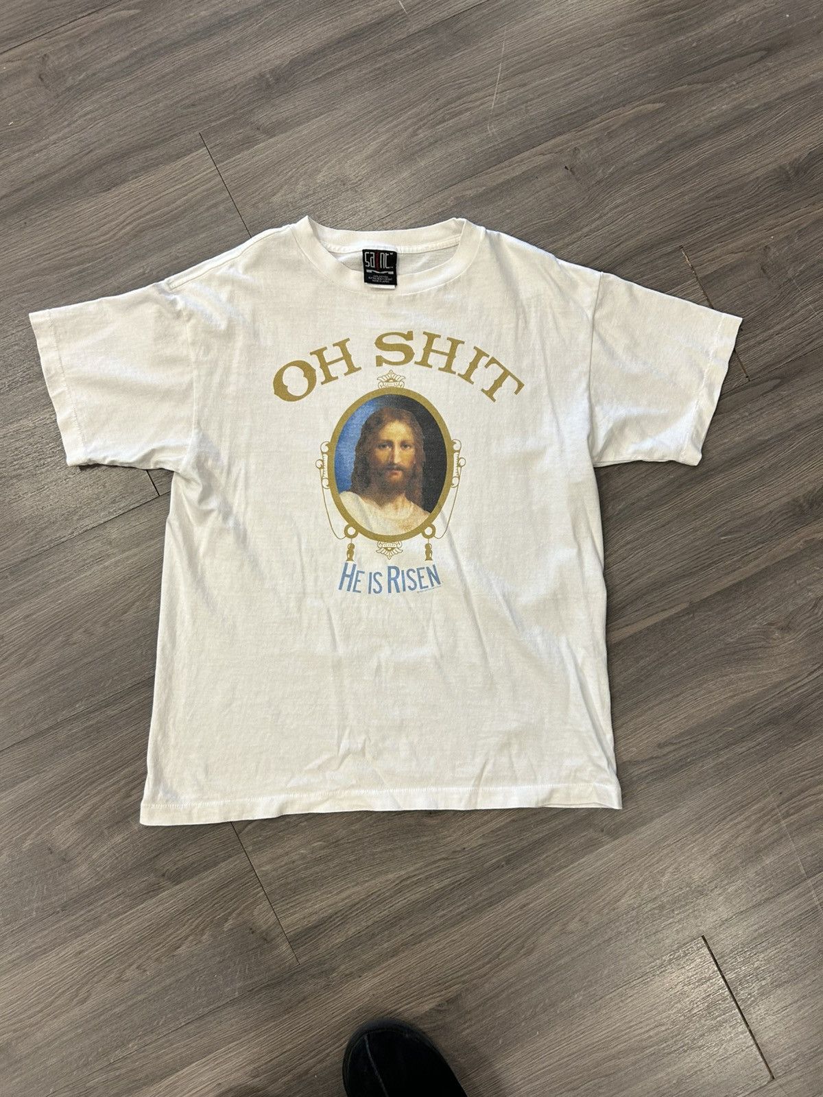 Saint Michael SAINT Mxxxxxx Oh Shit T-Shirt 'White' Size US M / EU 48-50 / 2 - 1 Thumbnail