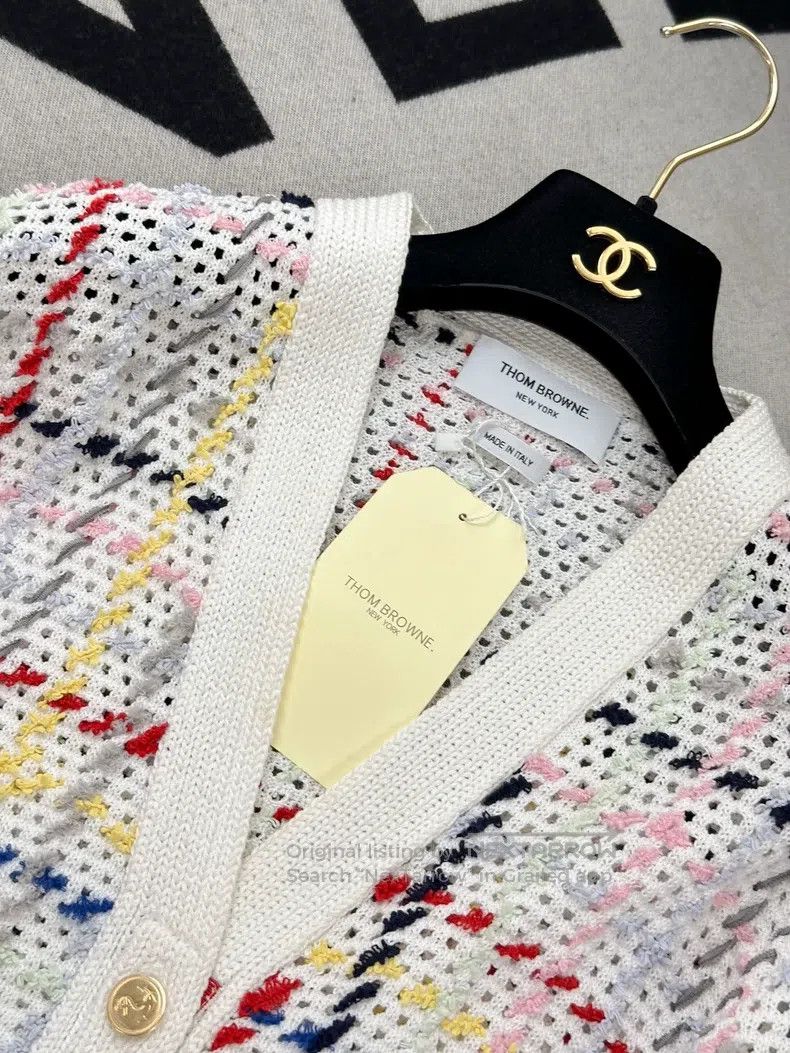 Thom Browne Thom Browne Colorful Plaid Knit Cardigan Size XS / US 0-2 / IT 36-38 - 5 Thumbnail