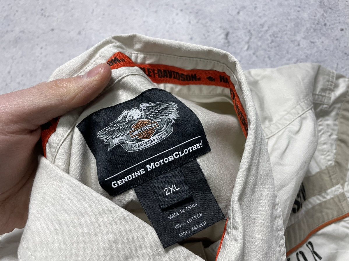 Harley Davidson Vintage Harley Davidson Short Sleeve Button Shirt Big Logo Size US XXL / EU 58 / 5 - 8 Thumbnail