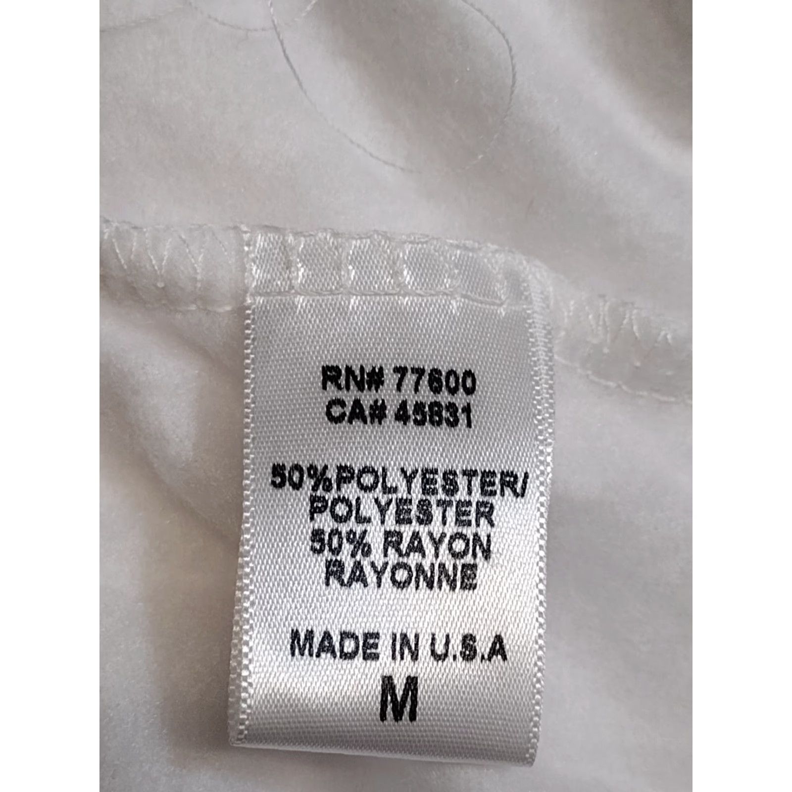 Vintage Unbranded Women's Blouse Long Sleeve White Crew Neck Cut Out Open Back Size M Size M / US 6-8 / IT 42-44 - 5 Thumbnail