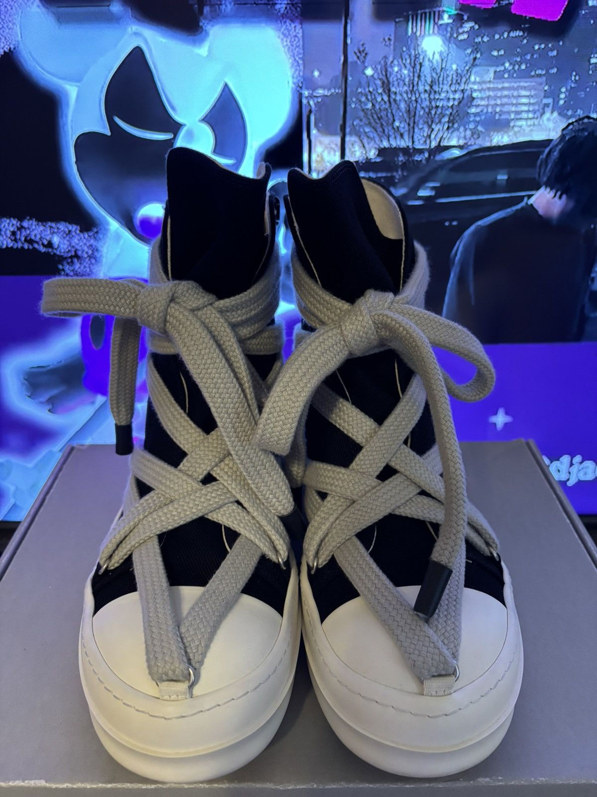 Rick Owens × Rick Owens Drkshdw Rick Owen Drkshdw Hexa Jumbo Lace Size US 8 / EU 41 - 3 Thumbnail