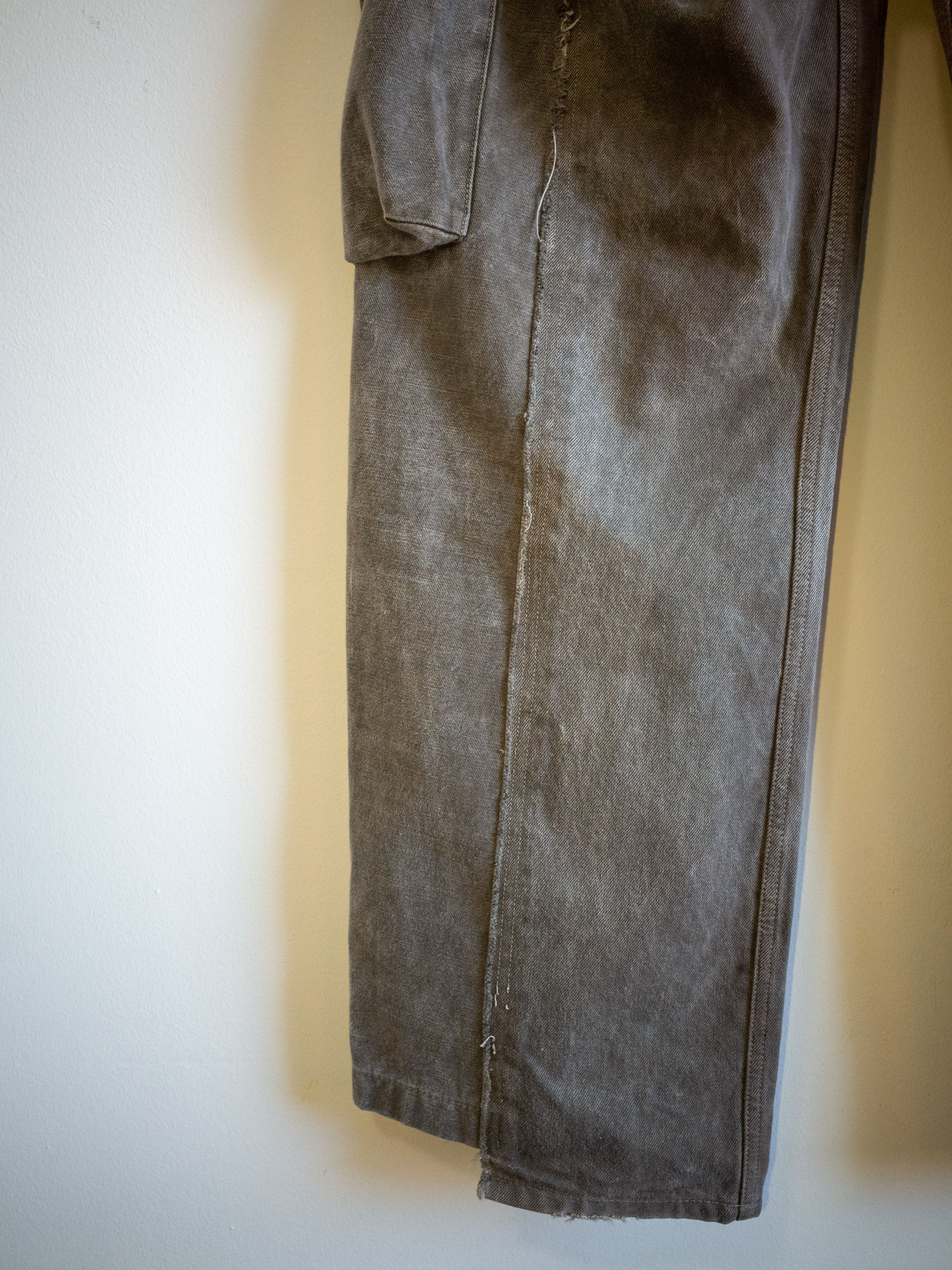 Vuja De Vuja Dé "Diviser" Inside-Out Denim Cargo Pants Size US 32 / EU 48 - 5 Thumbnail