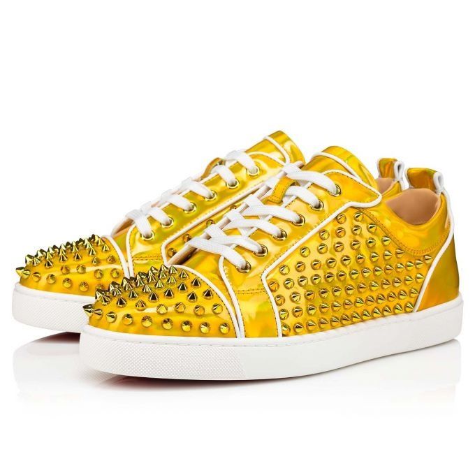 Christian Louboutin Rockstud Spike Patent Leather Sneakers Size US 13 / EU 46 - 1 Thumbnail