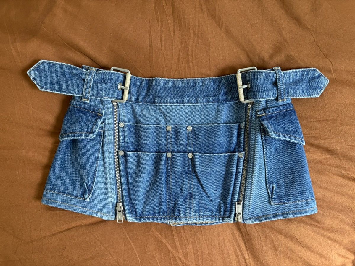 Dion Lee “Tool Belt” Denim Mini Skirt Size 25" / US 0 / IT 36 - 5 Thumbnail