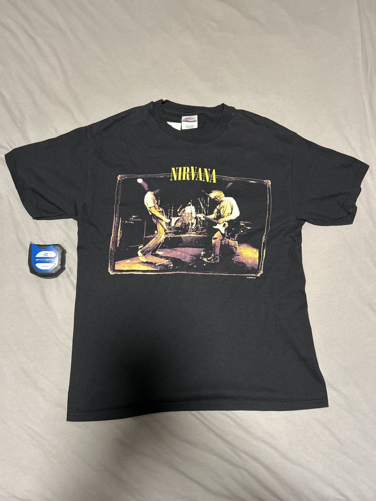 image of Band Tees x Nirvana 1996 Nirvana Live T-Shirt Large in Black, Men's