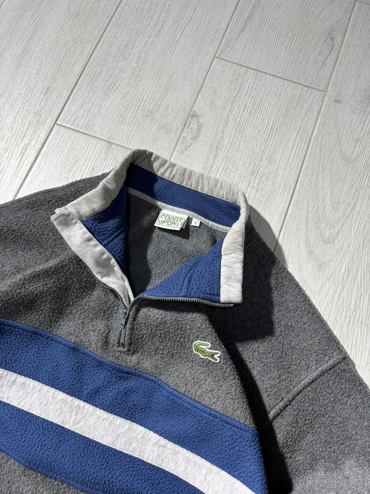 Lacoste Vintage Lacoste Fleece Jacket Sweatshirt Half Zip Retro 90’s Size US XL / EU 56 / 4 - 2 Thumbnail